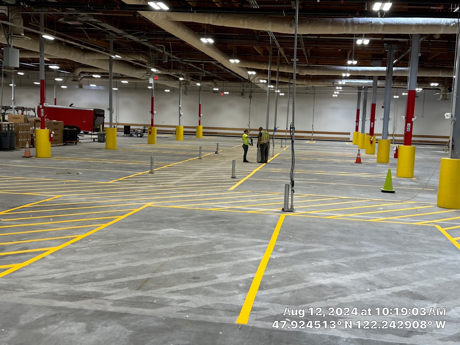 USPS Asphalt Patch Repair, Indoor Parking Lot Sandblast, Outdoor Parking Lot Sealcoating & Indoor/Outdoor Parking Lot Striping  by Jireh Asphalt & Concrete Inc 