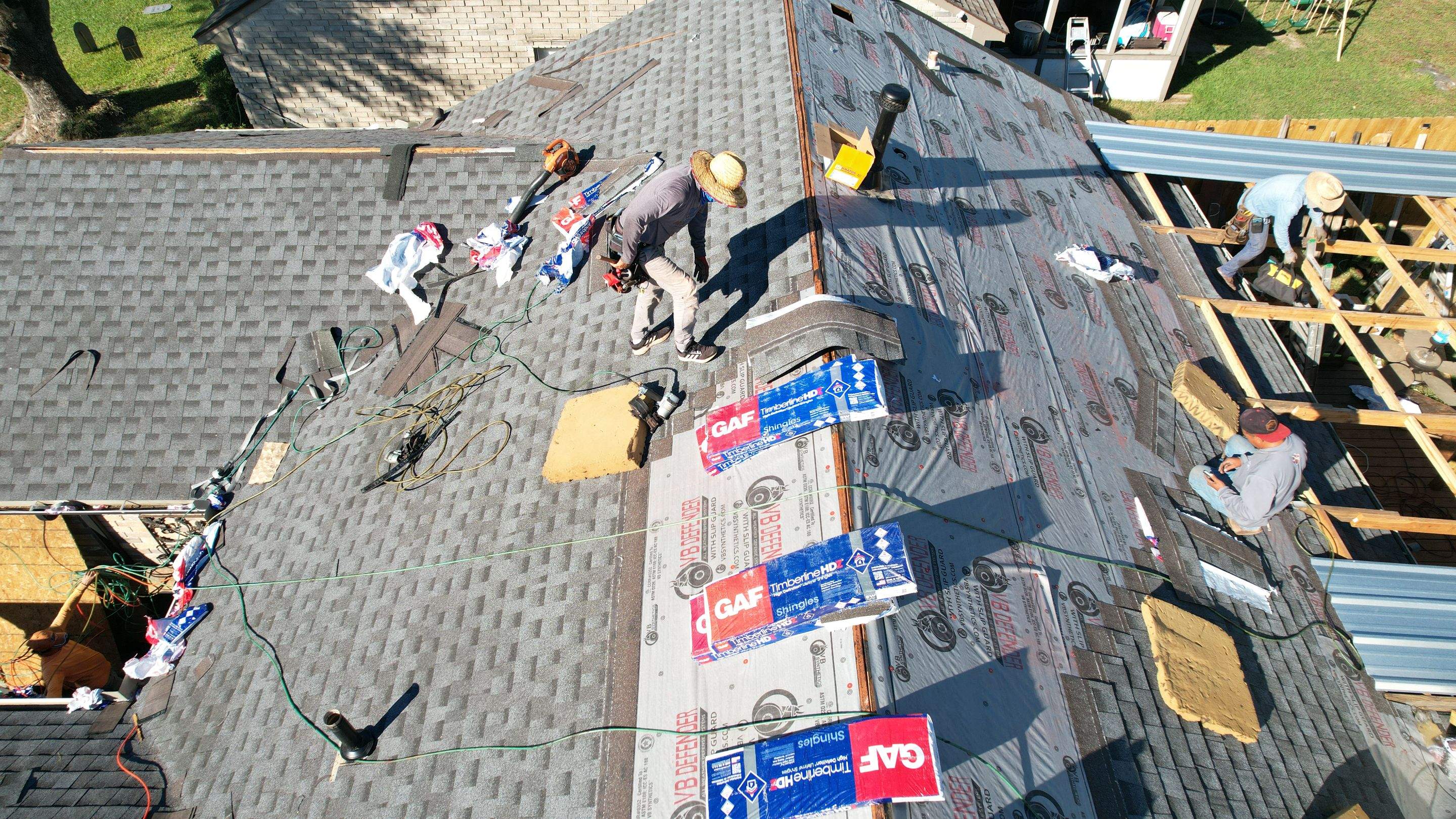 Tan Architectural Shingle Roof Replacement — Houston, TX by PL Roofing & SB Roofing, LLC.