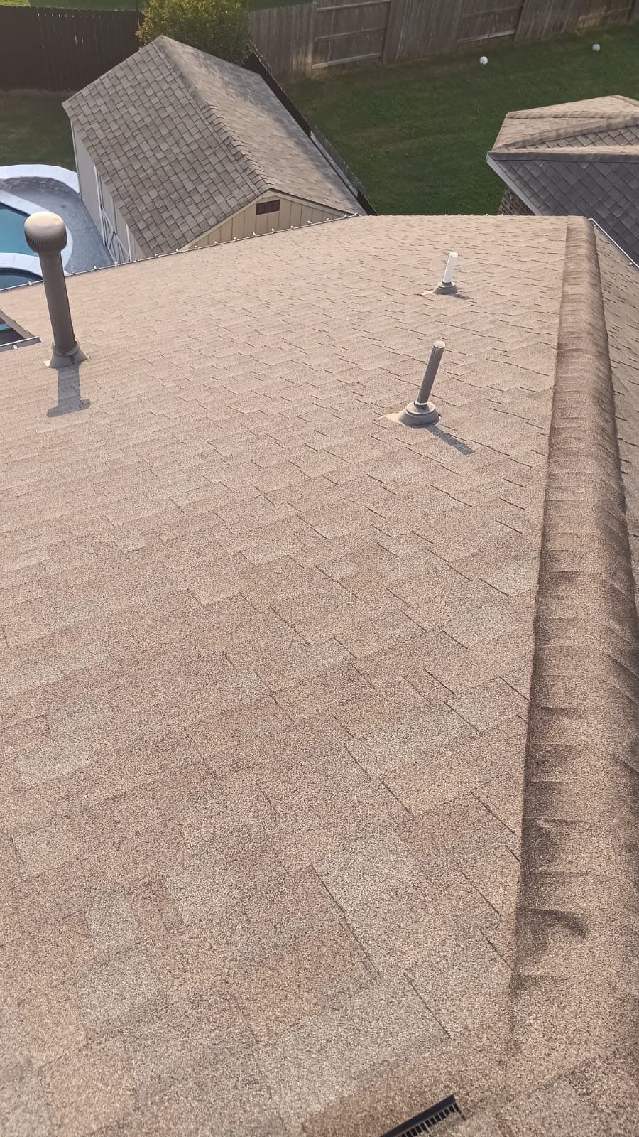 Hail Damage using Owen's Corning Duration (Lifetime) Shingles by Roof Repair Company
