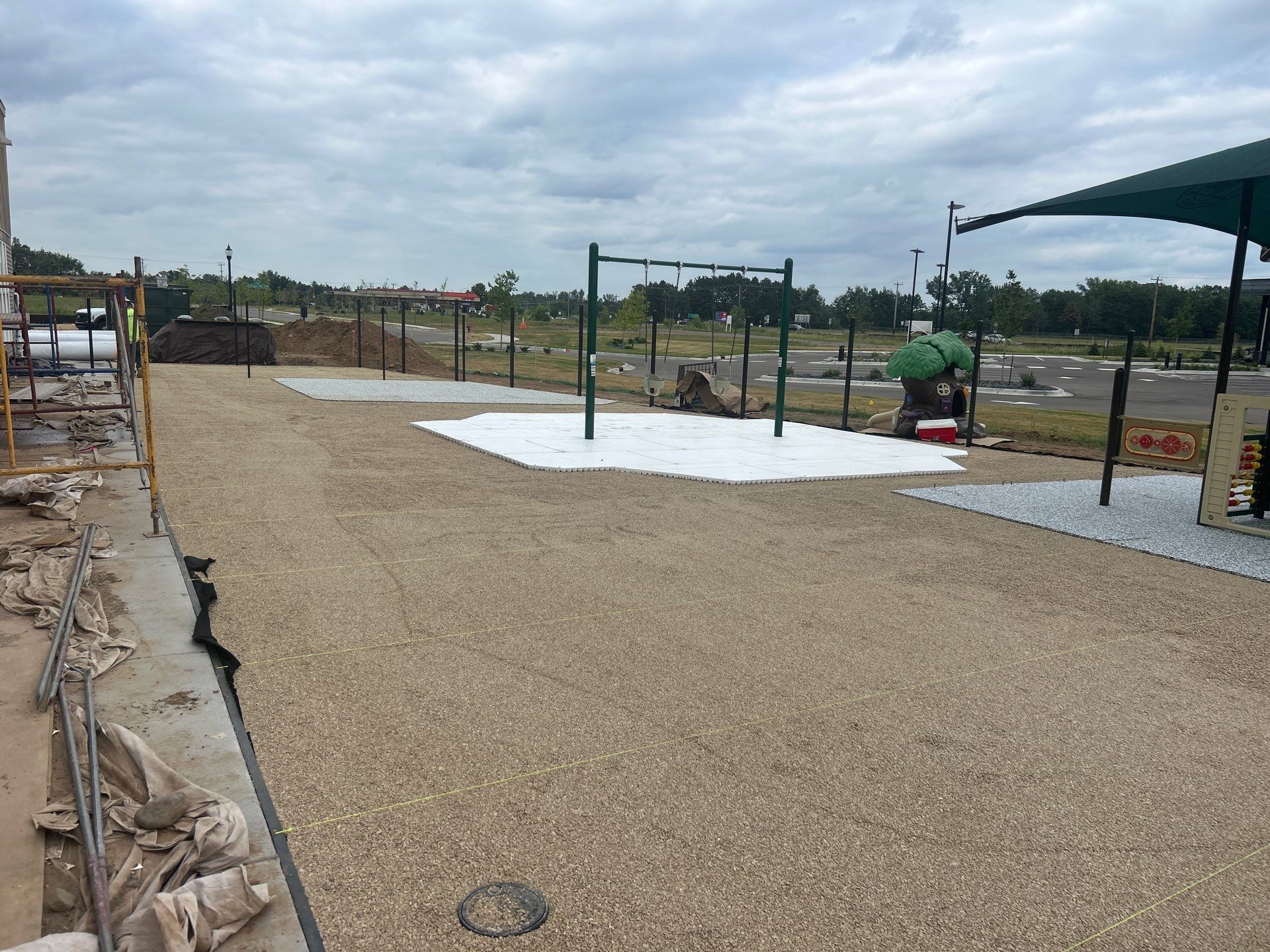 Lake Elmo Playground Artificial Turf Installation by Southwest Greens Midwest