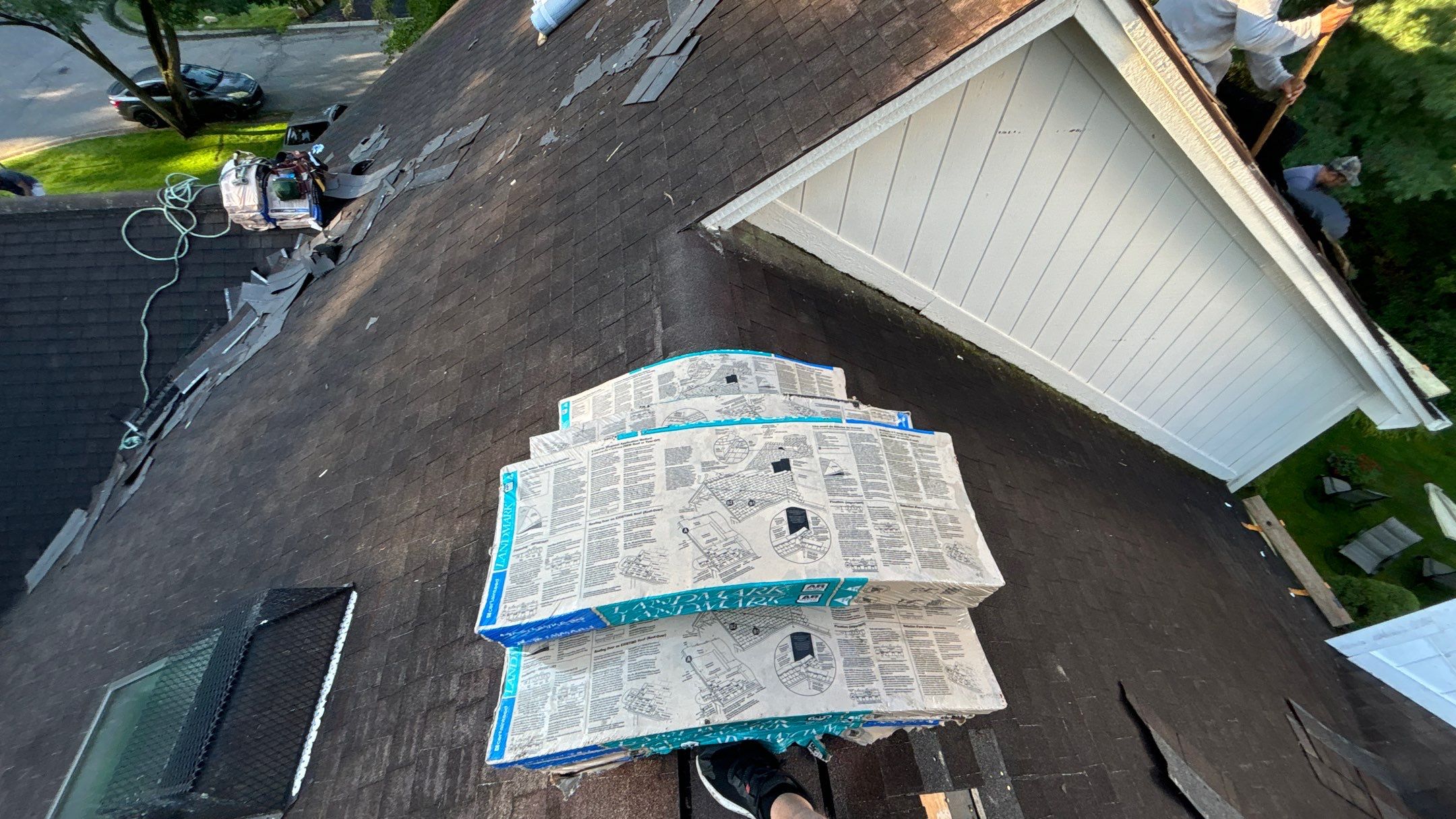 Roof Replacement using CertainTeed Landmark Weathered Wood by 180 Contractors