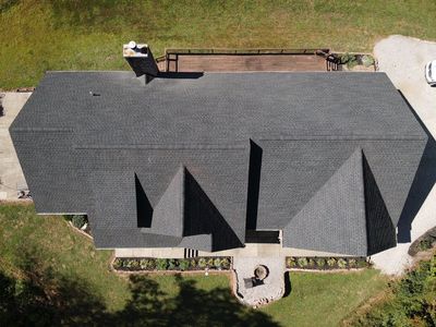 Residential Roofing Installation using GAF Timberline HDZ Charcoal