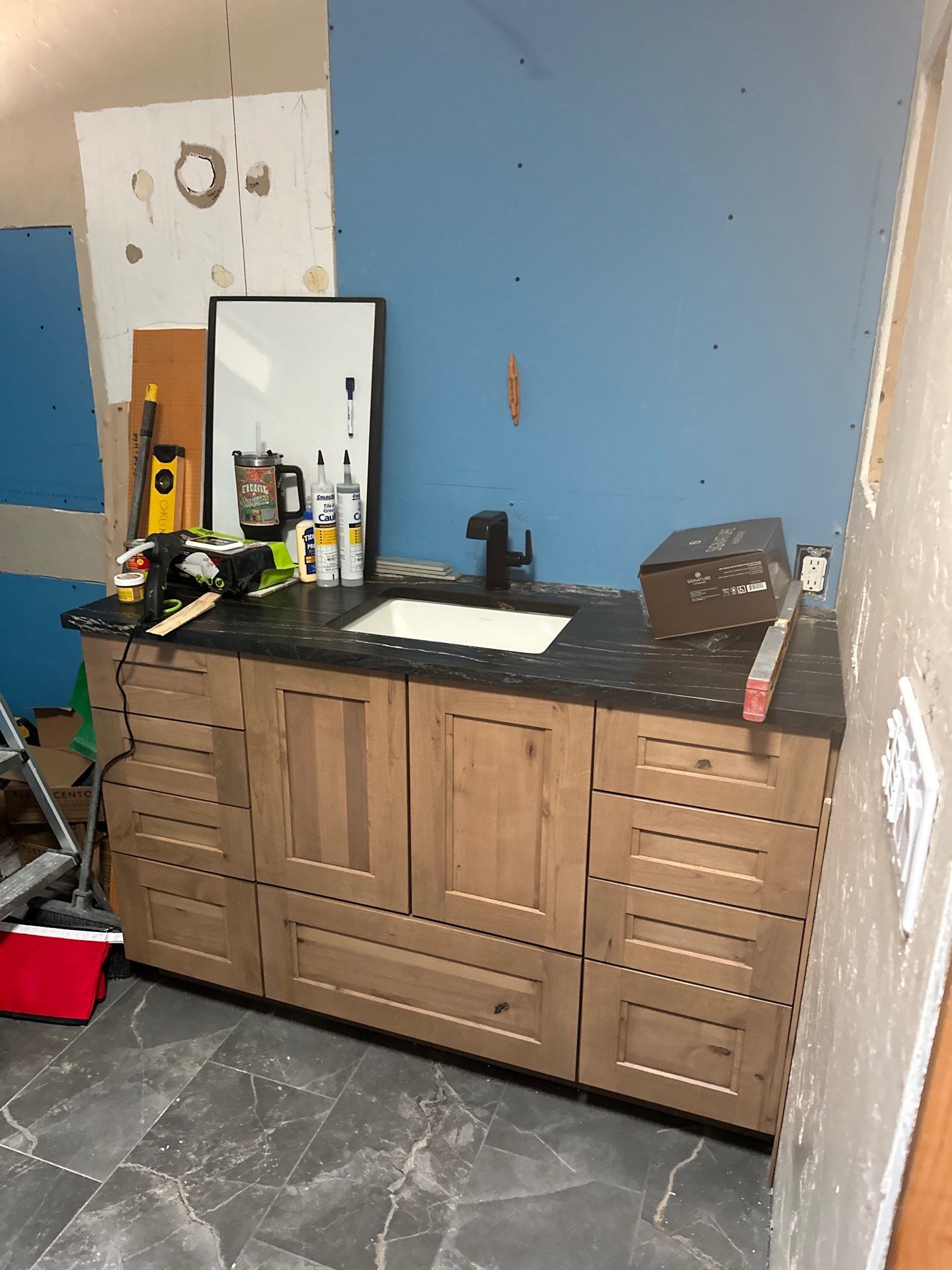 Durango Bathroom Renovation with Tile and Vanity Installation by CompanyCam
