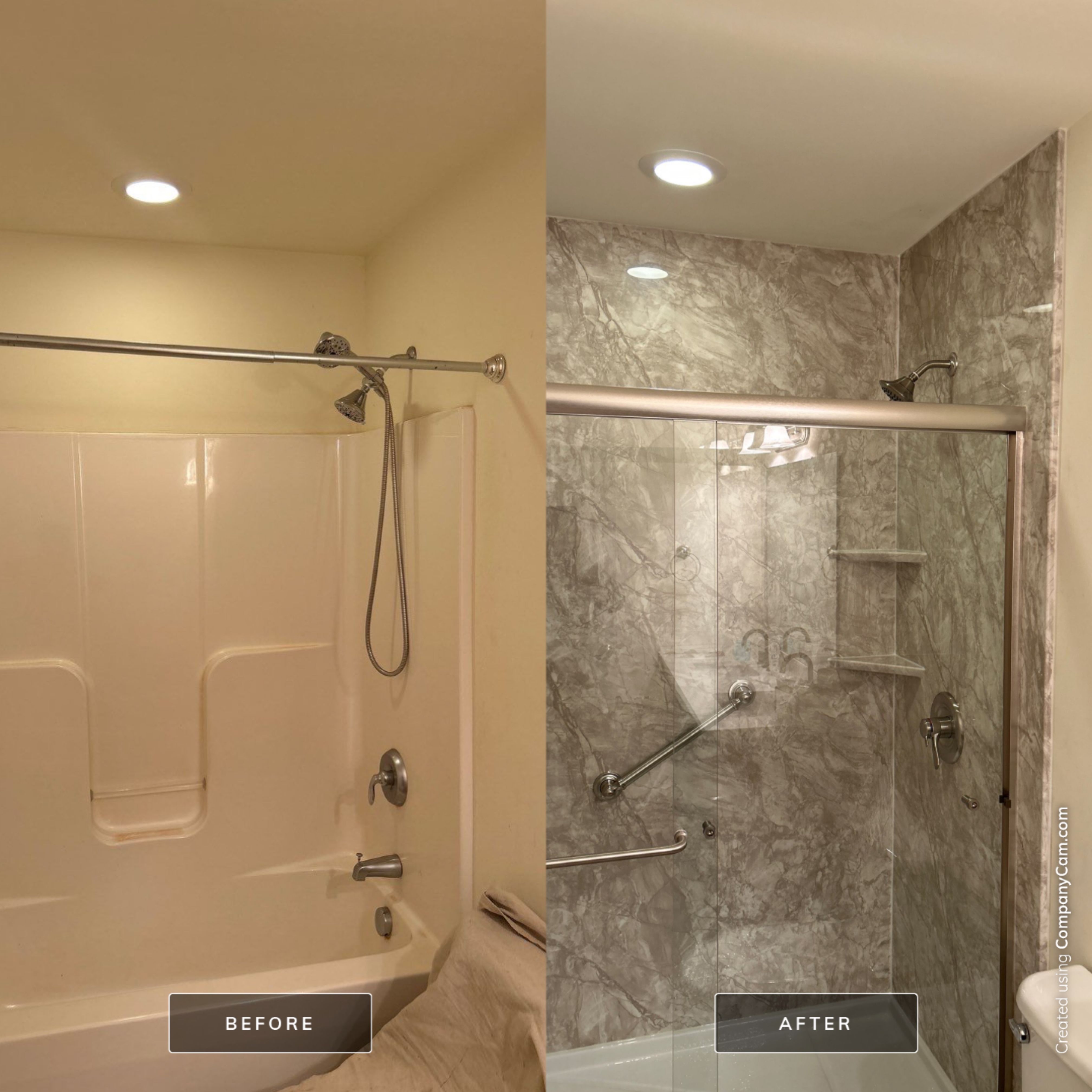2 Tub to Shower Conversions by BathPlanet SW Virginia