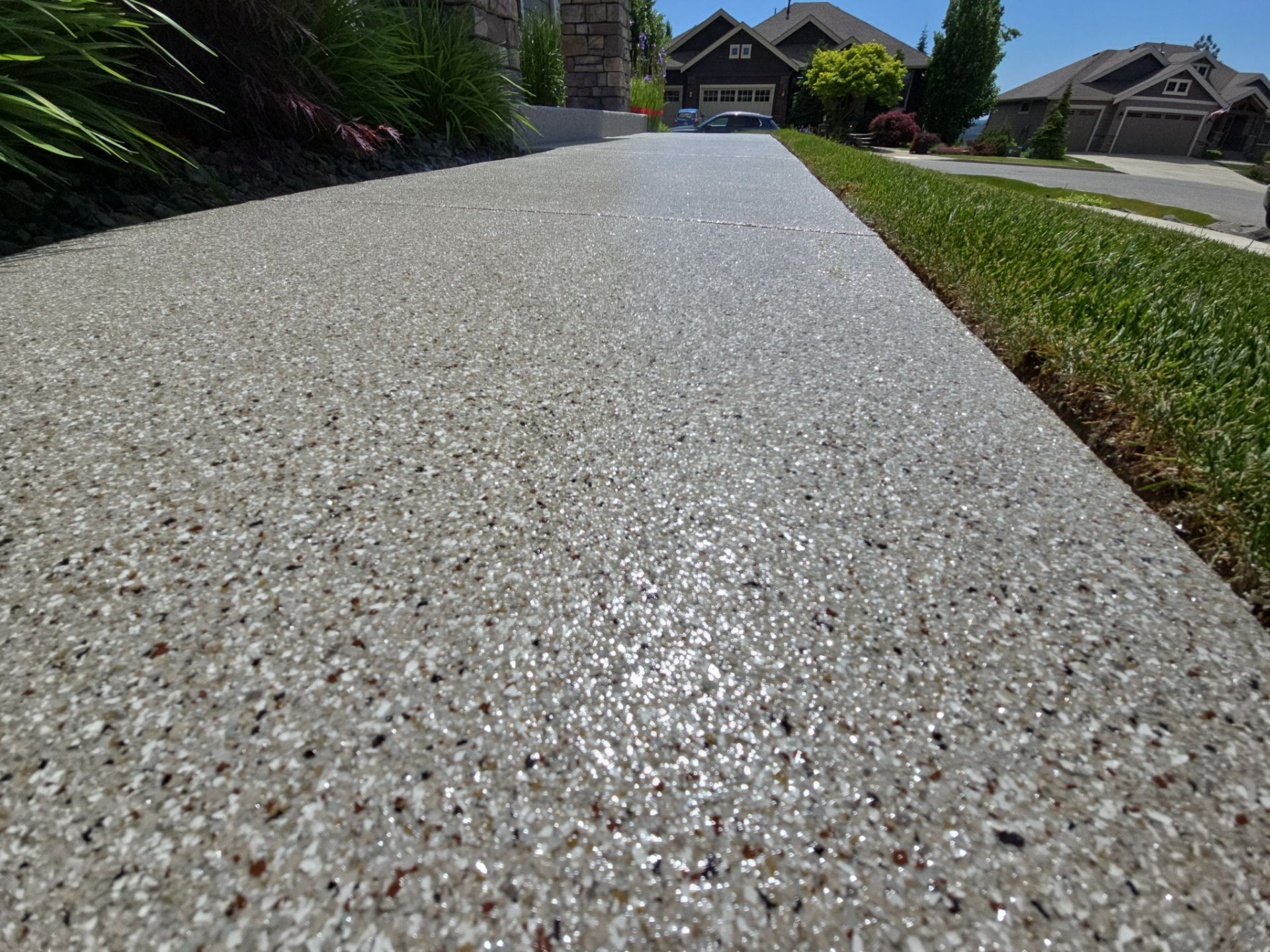 Walkway Transformation using Pebble Beach by Croc Coatings, LLC