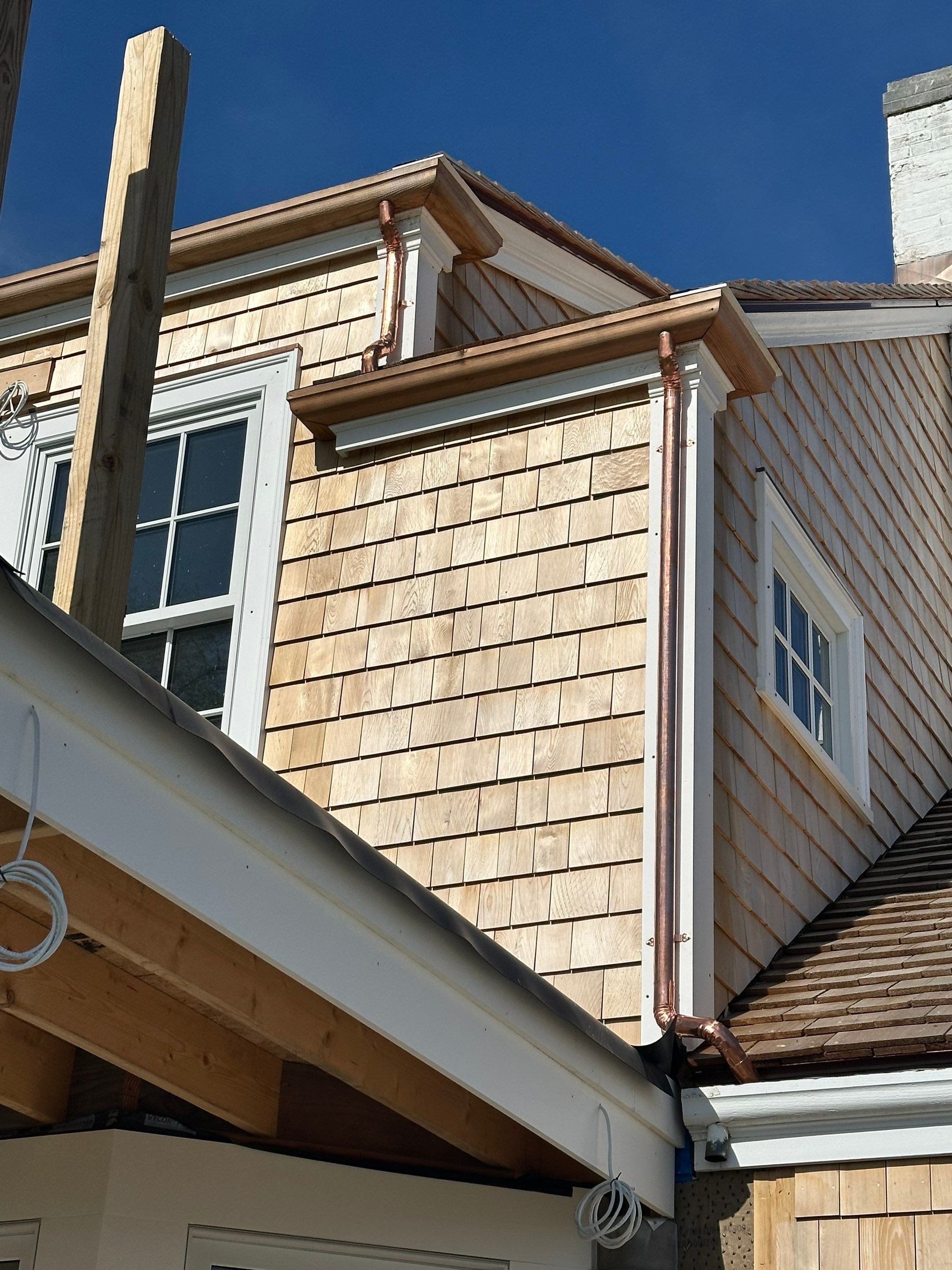 Cedar Roofing, Siding, Copper Gutters - Private Residence by Rinaldi Brothers