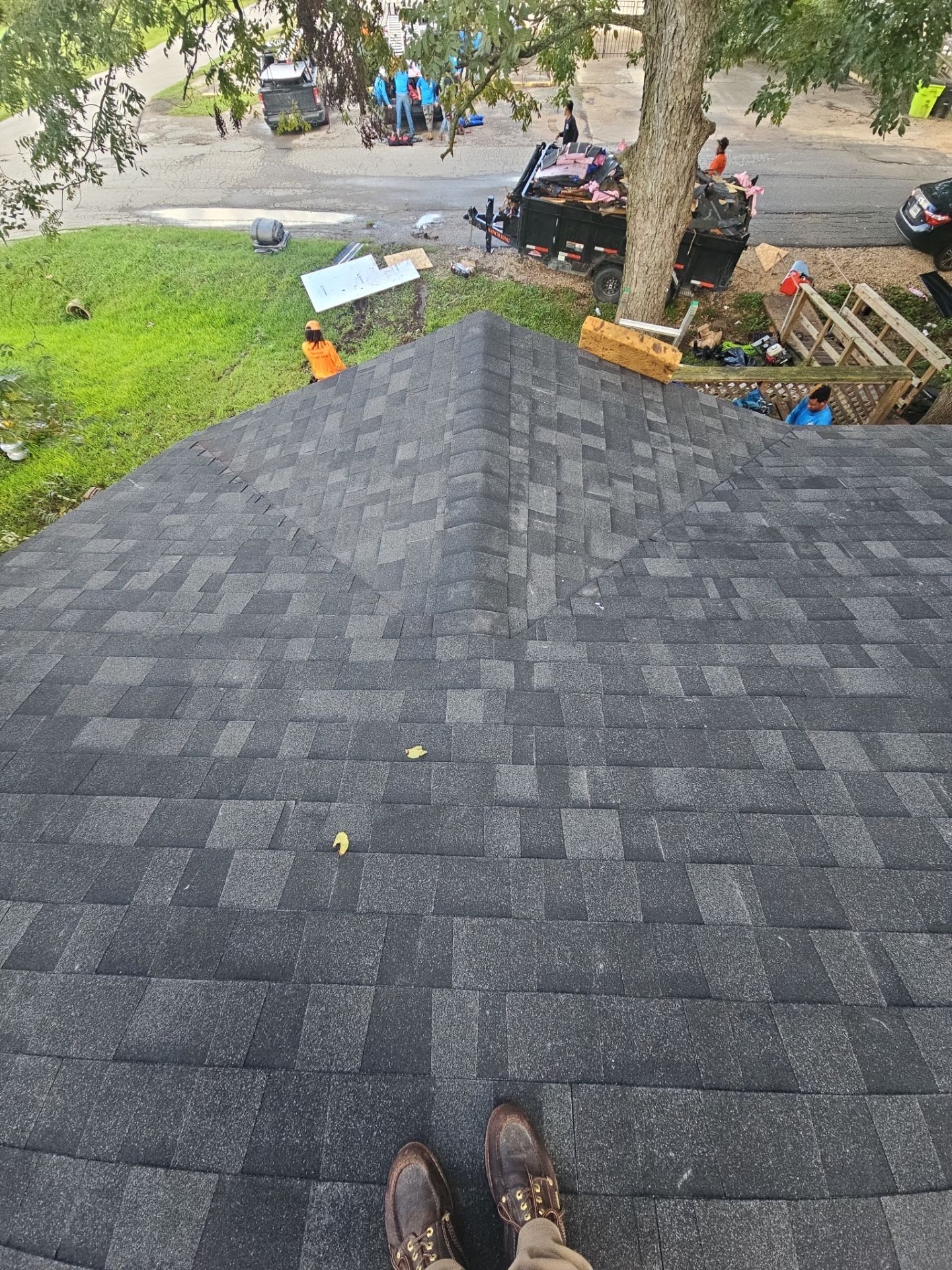 Residential Roofing Installation using Owen's Corning Duration (Lifetime) Shingles by Roof Repair Company