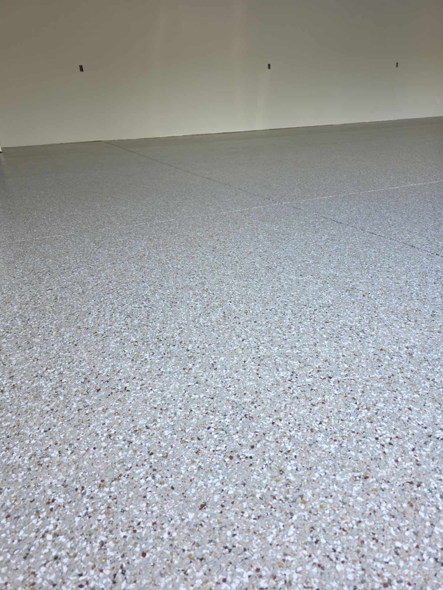 Garage Transformation using Pebble Beach by Croc Coatings, LLC