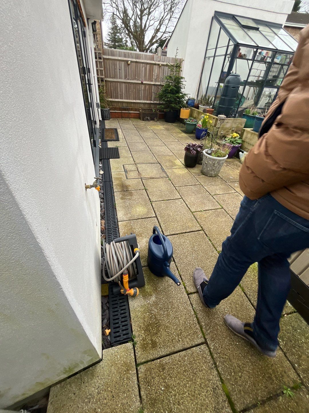 Render and patio clean using Softwash Equipment by Ges Exterior Cleaning ltd