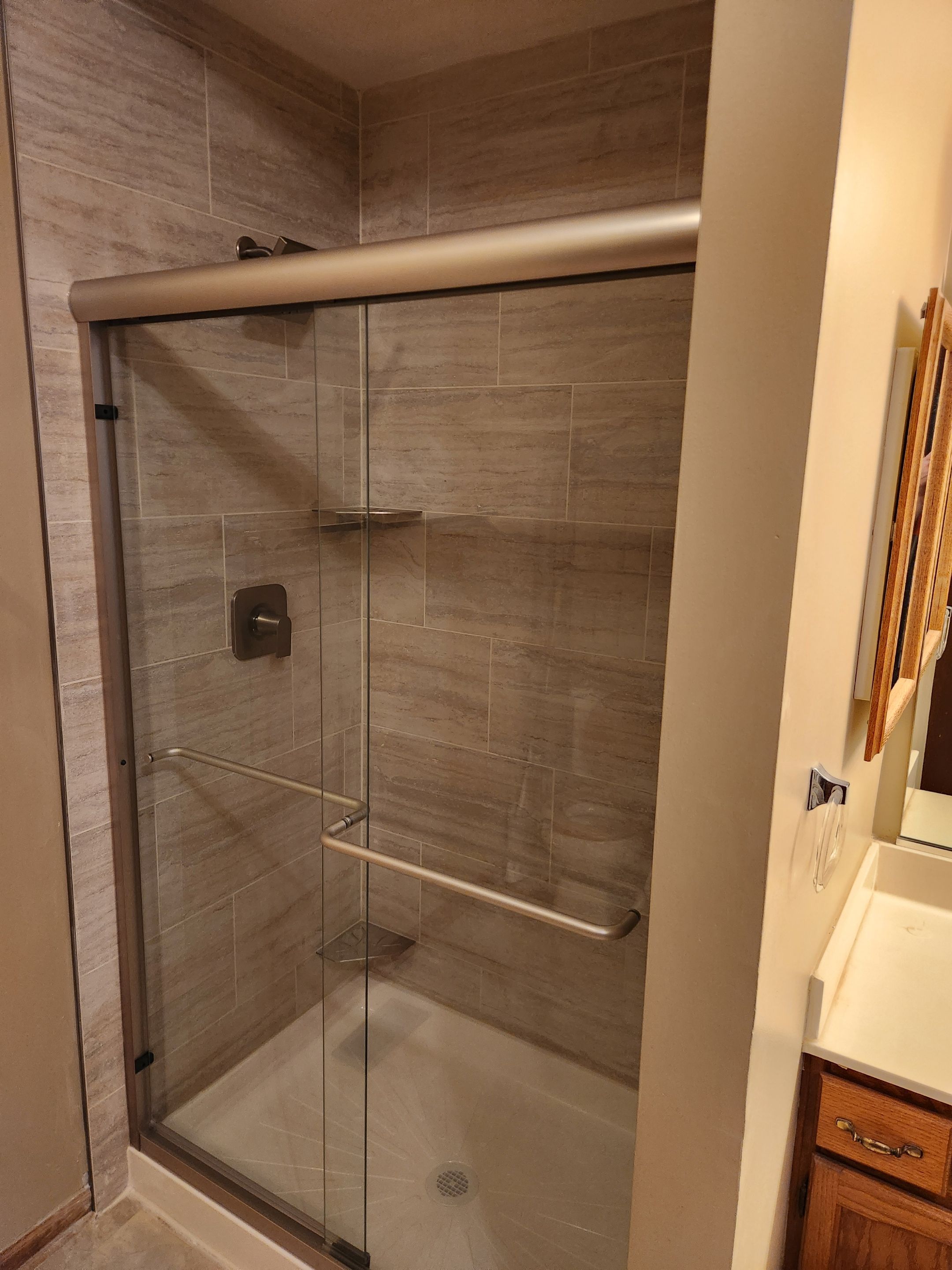 Tile Shower Remodel in Bartlett by Snap Home Solutions