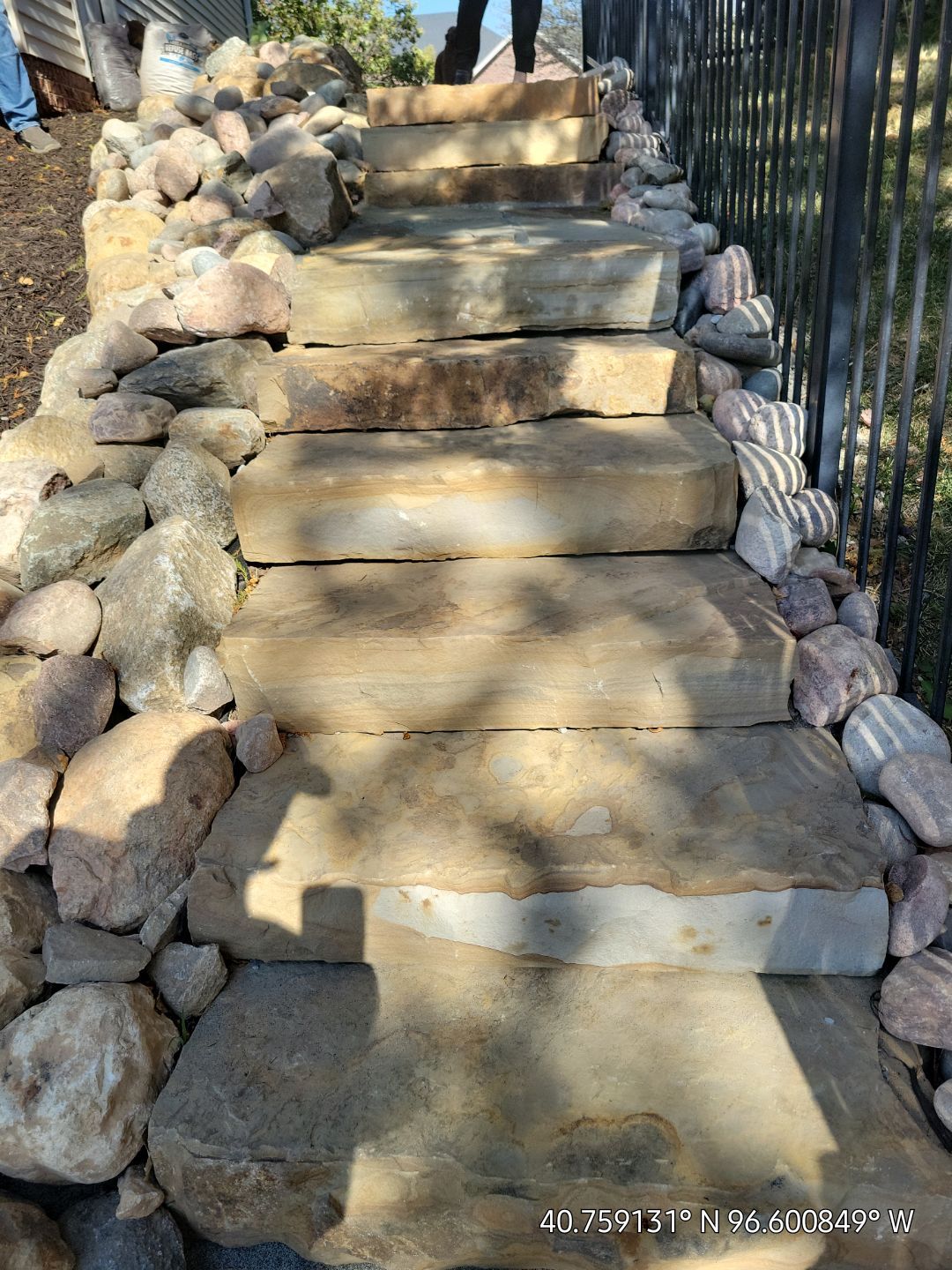Updated Stone Stepper Path by New Horizon Landscapes