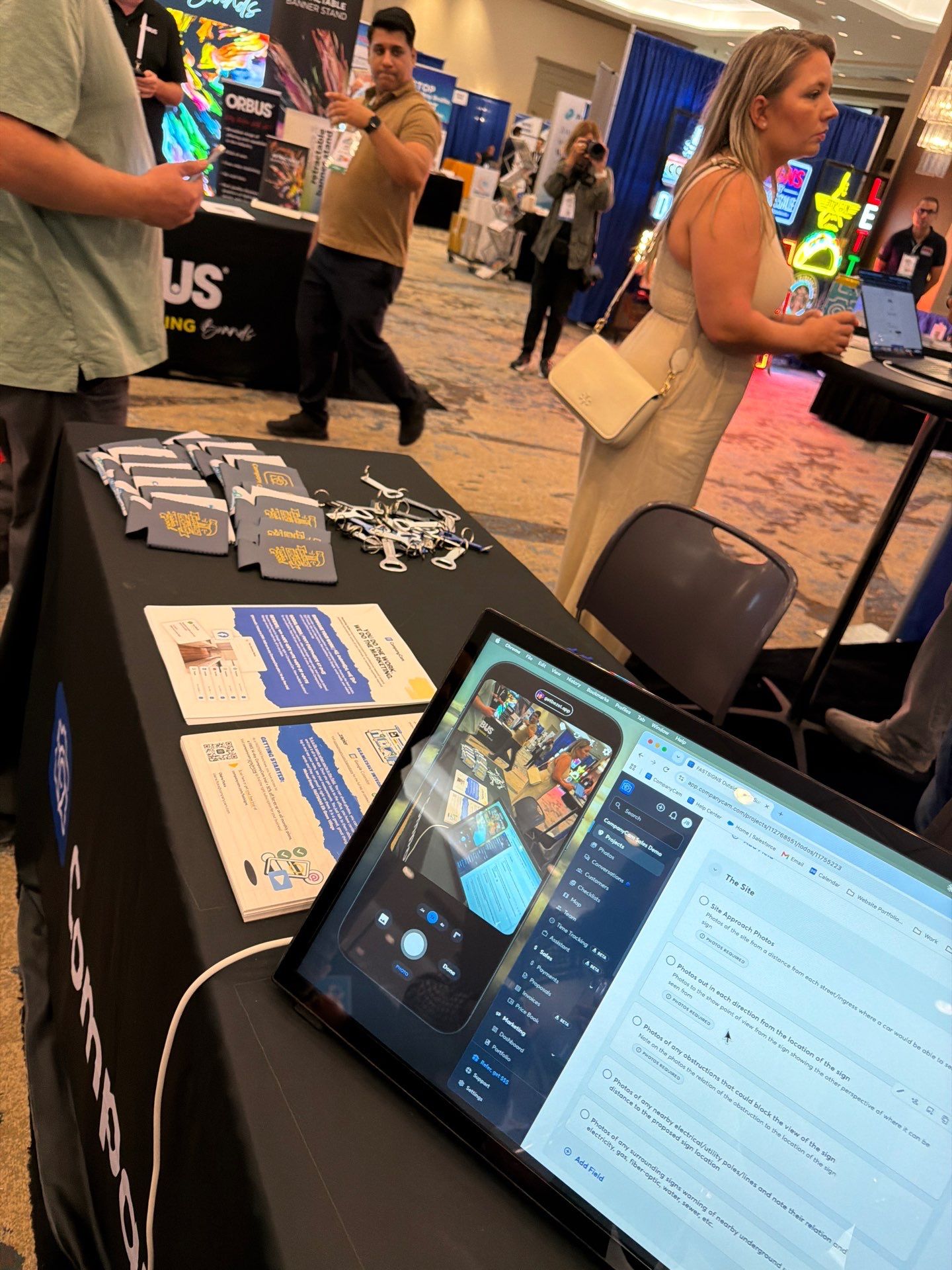 Commercial Exhibit and Branded Booth Installation in Dallas by CompanyCam Sales Demo