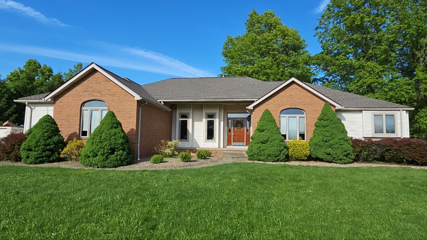 Atlas Pinnacle, Color, Weathered Wood, Drip Edge, Color, Royal Brown by Eagle Eye Roofing