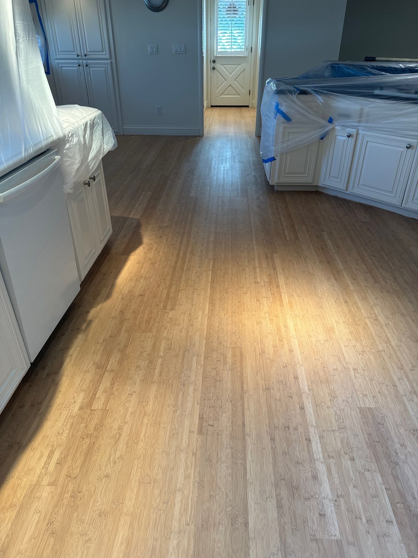 Bamboo Floor Refinish in Fair Oaks by Footprints Floors South Sacramento