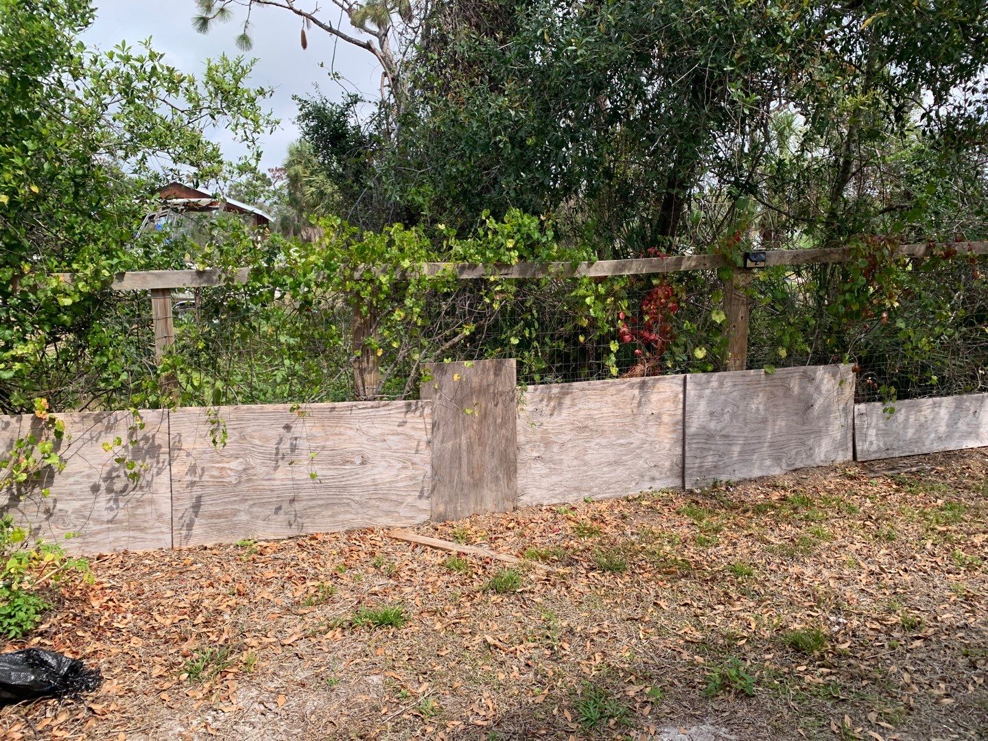 Black Aluminum 3 Rail Fence and Treated Wood Board on Board Privacy Fence  by Asap fence and gates, LLC