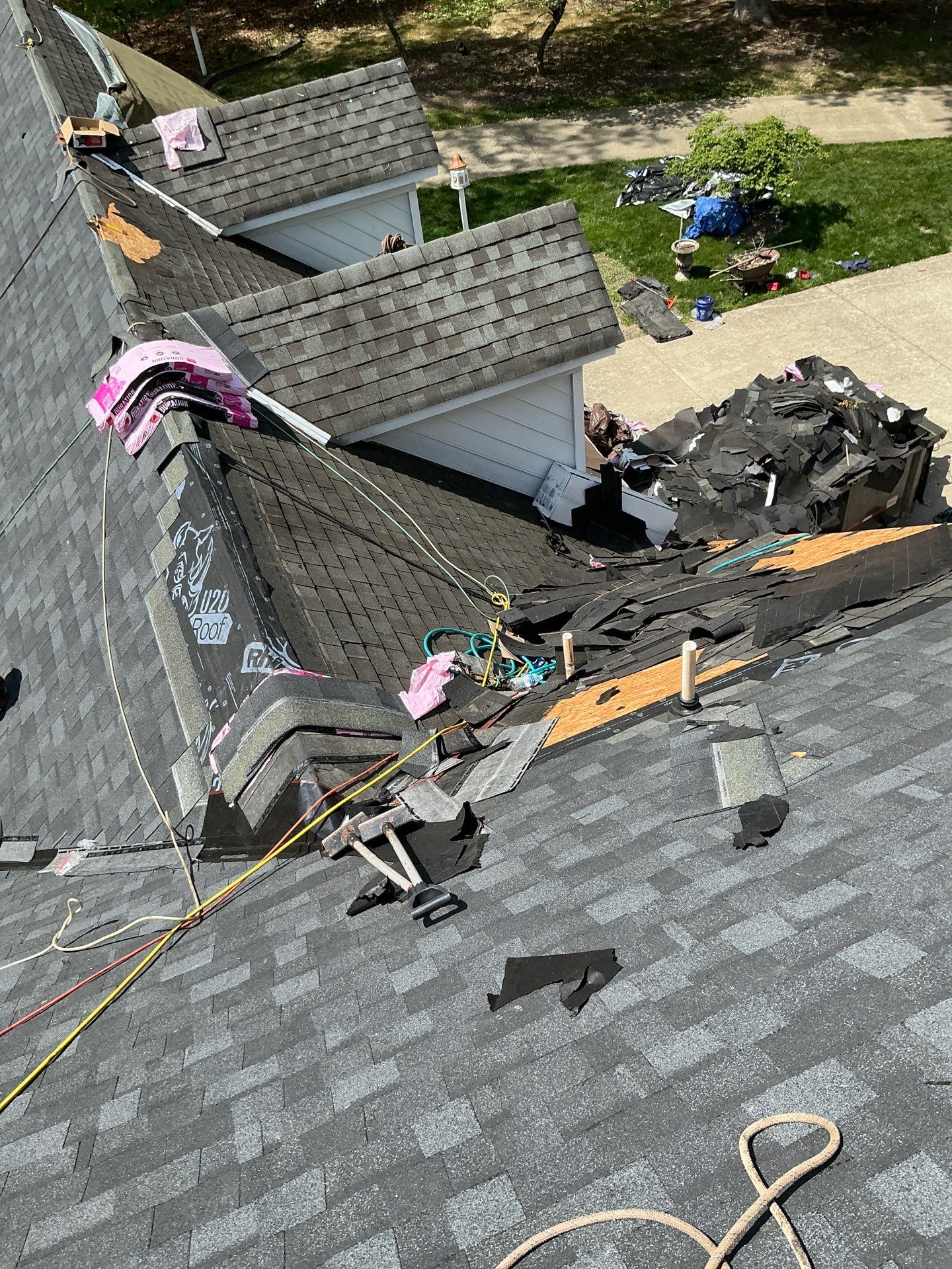 Comprehensive Roof and Gutter Replacement After Tree Damage in Midlothian by Cade Construction