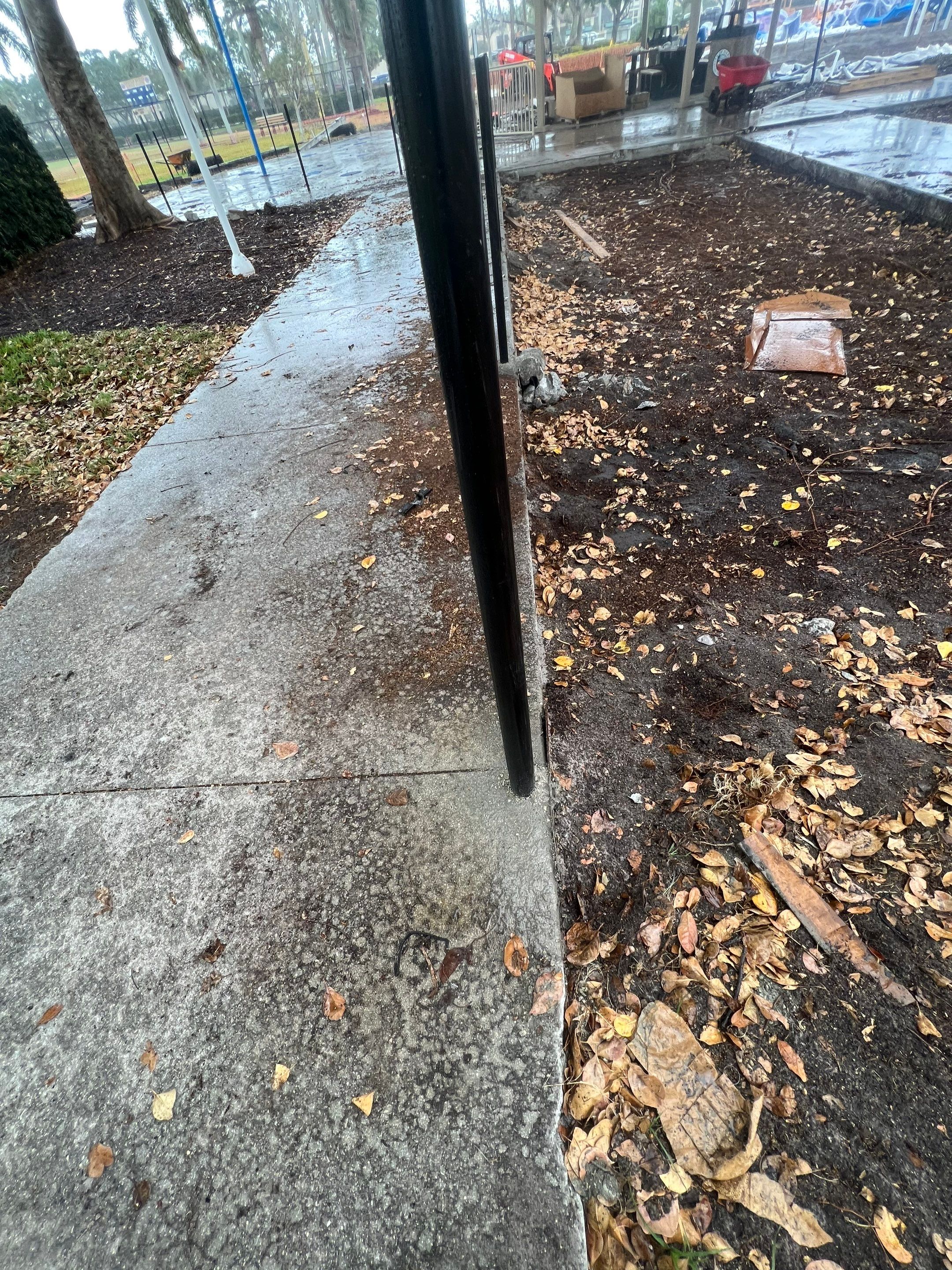 Vinyl Coated Chain-link fence for the City of Naples around Fleischmann Park Playground.  by Asap fence and gates, LLC