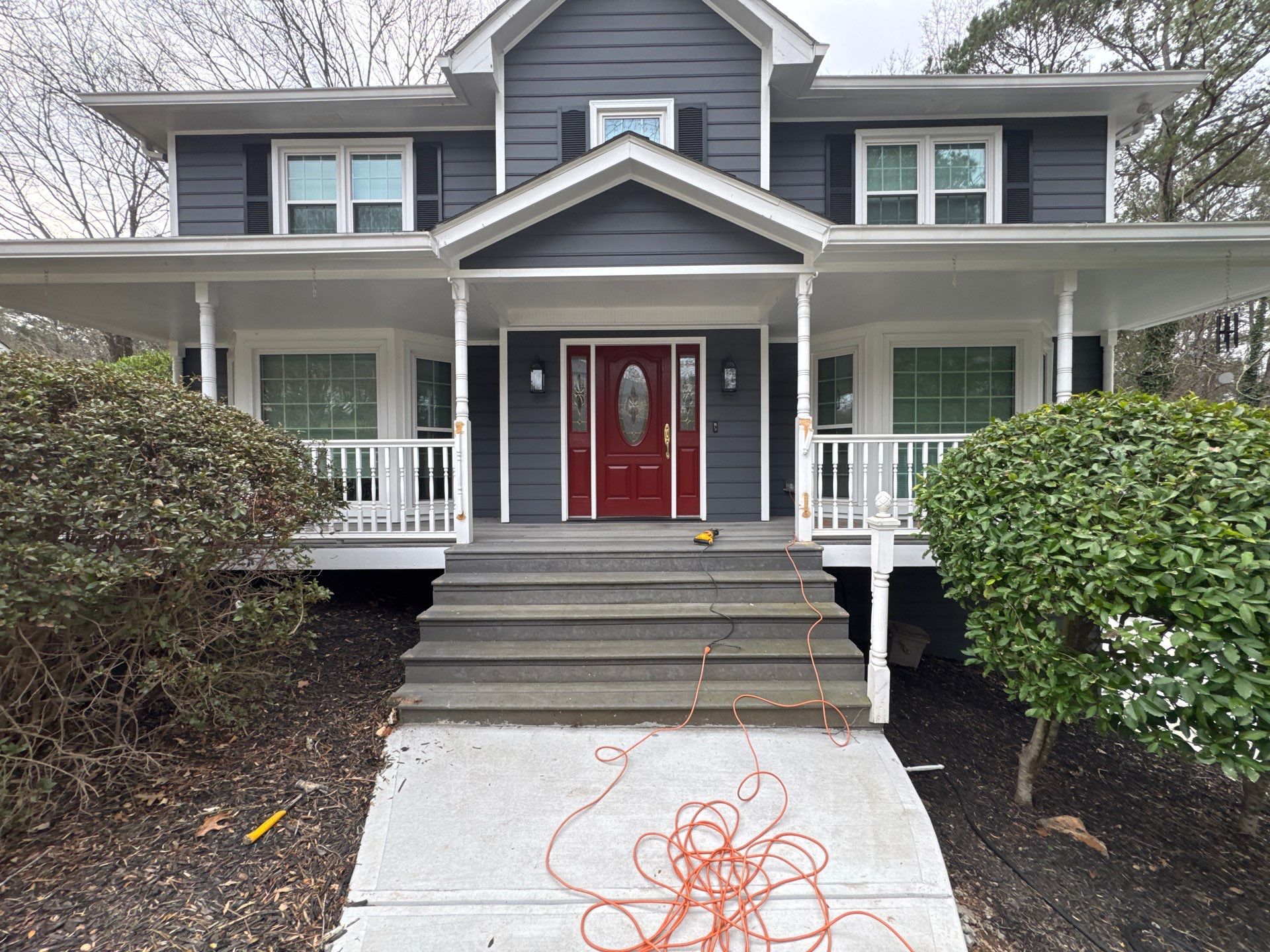 Front porch renovation by Swift Home Renovations
