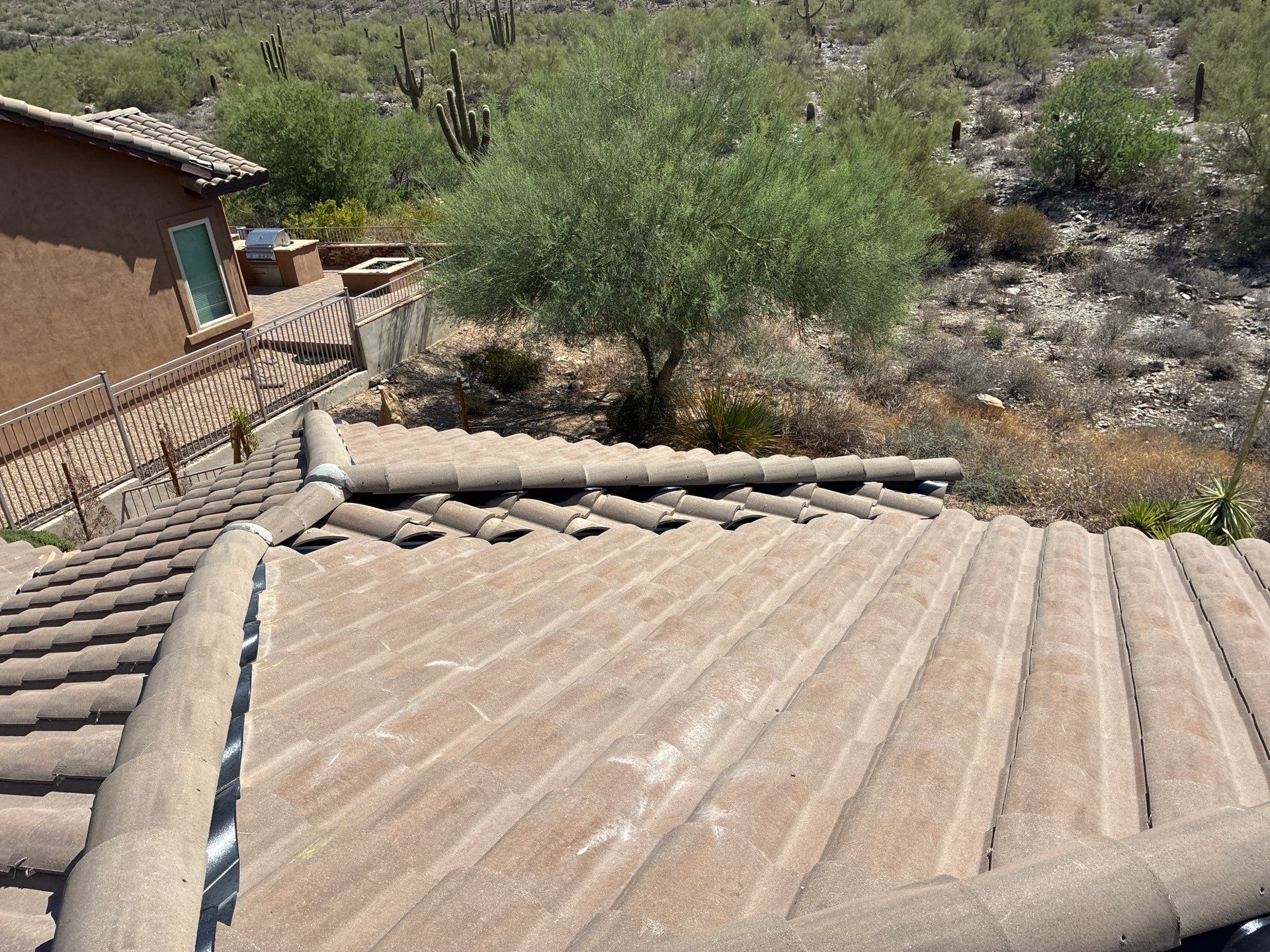 Residential Roof Install using Concrete Tiles in Scottsdale, Arizona by Weather-Tite Roofing