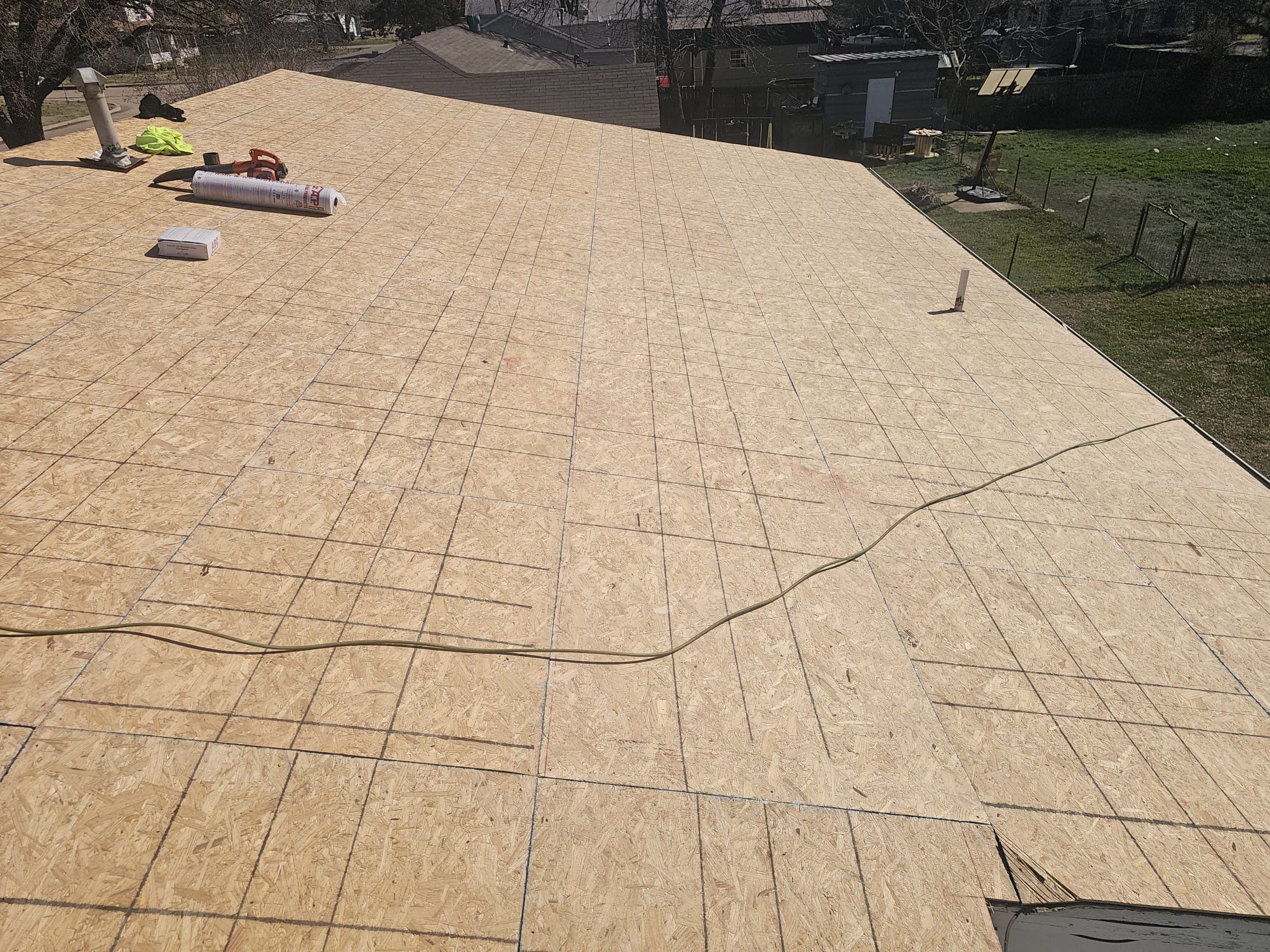 Storm damage restoration project by In & Out Construction & Remodeling, LLC