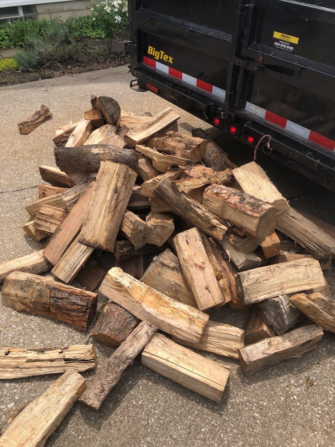 Firewood Delivery  using Seasoned Firewood by Mike Jones & Sons Tree Service LLC 
