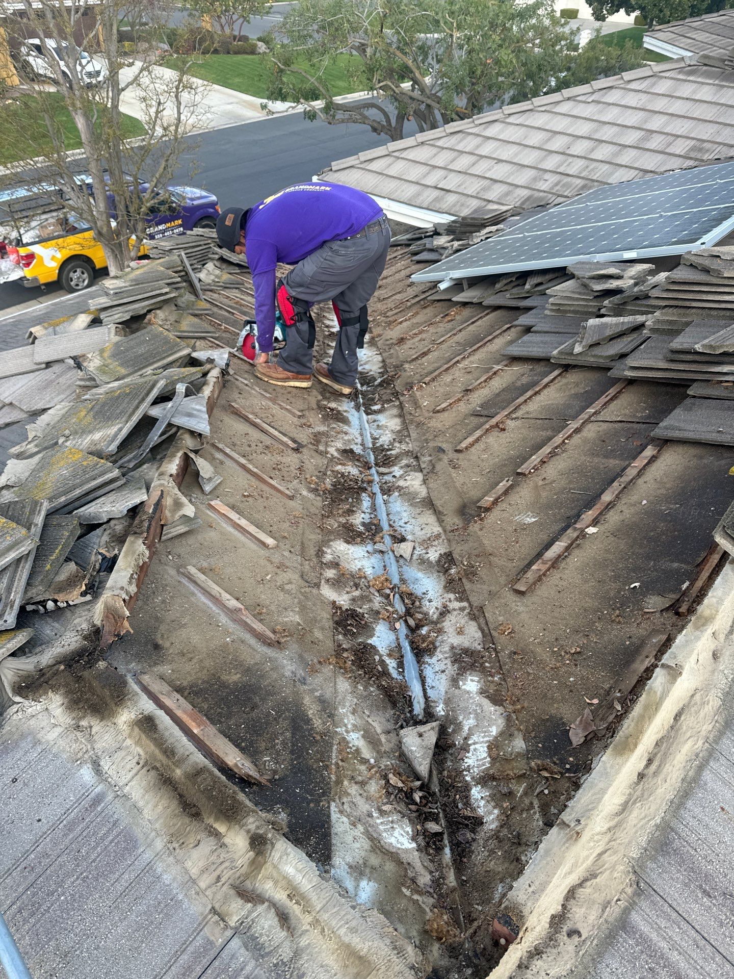 Solar Roof Leak Repair  by Grandmark Service Company