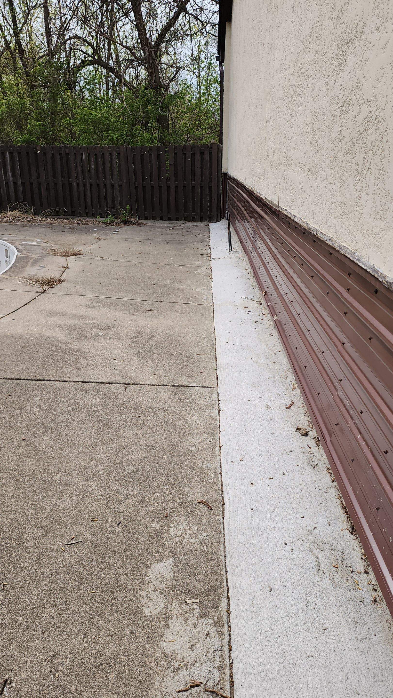 Exterior Deep Waterproofing System with Wall Push Back and Steel Beams Reinforcement by Toledo Basement Repair
