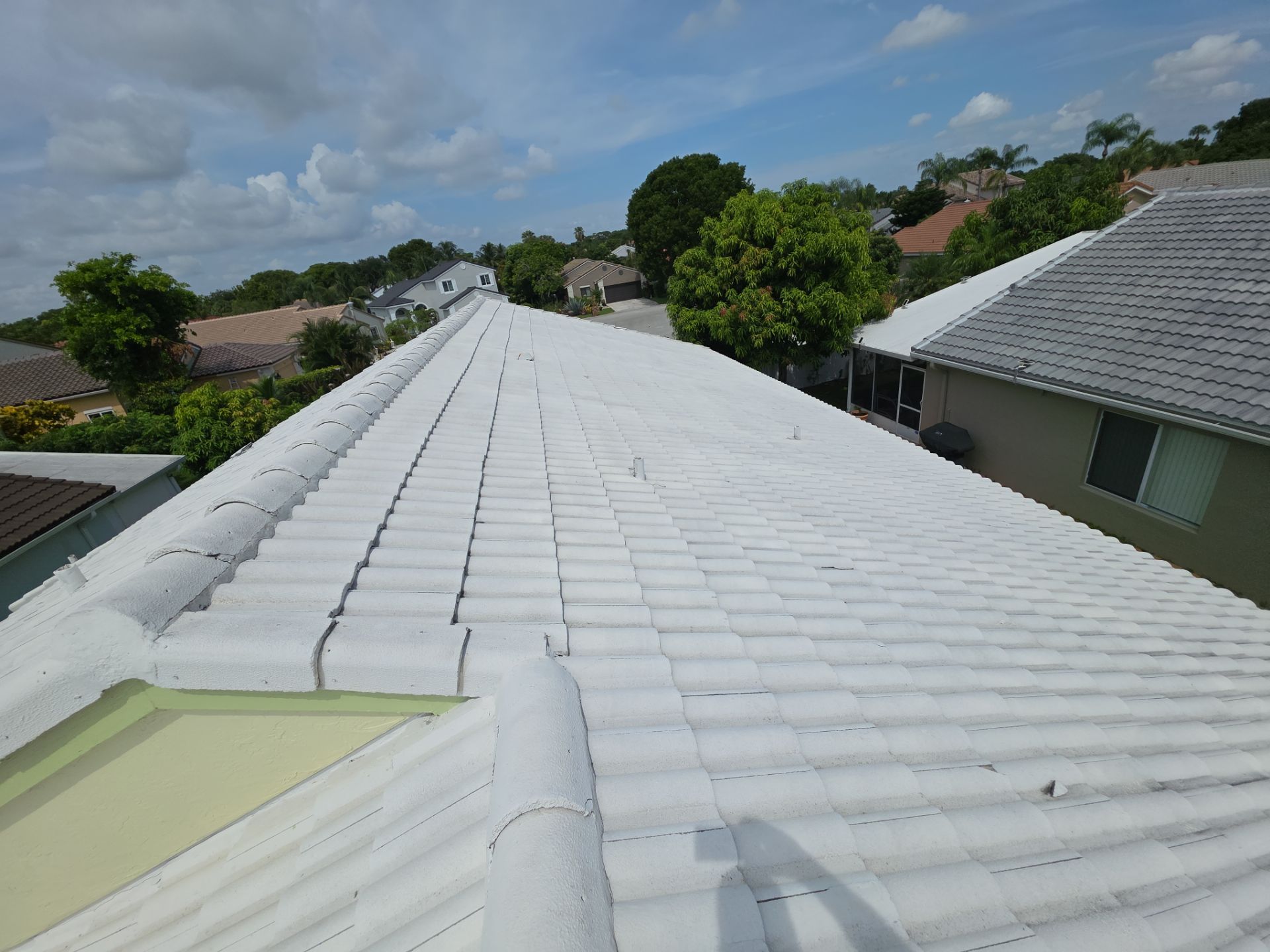 Concrete Tile Roof Repair and Wood Fascia Restoration in Deerfield Beach by Aastro Roofing