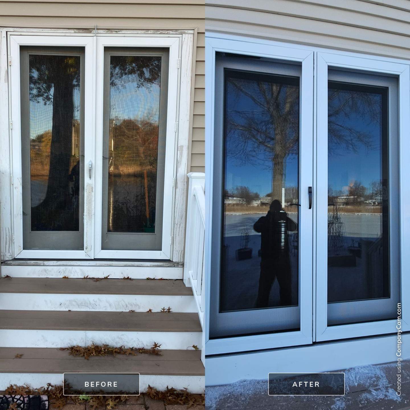Sliding Door Upgrade for a Sleek, Modern Finish by DiGiorgi Roofing and Siding Inc