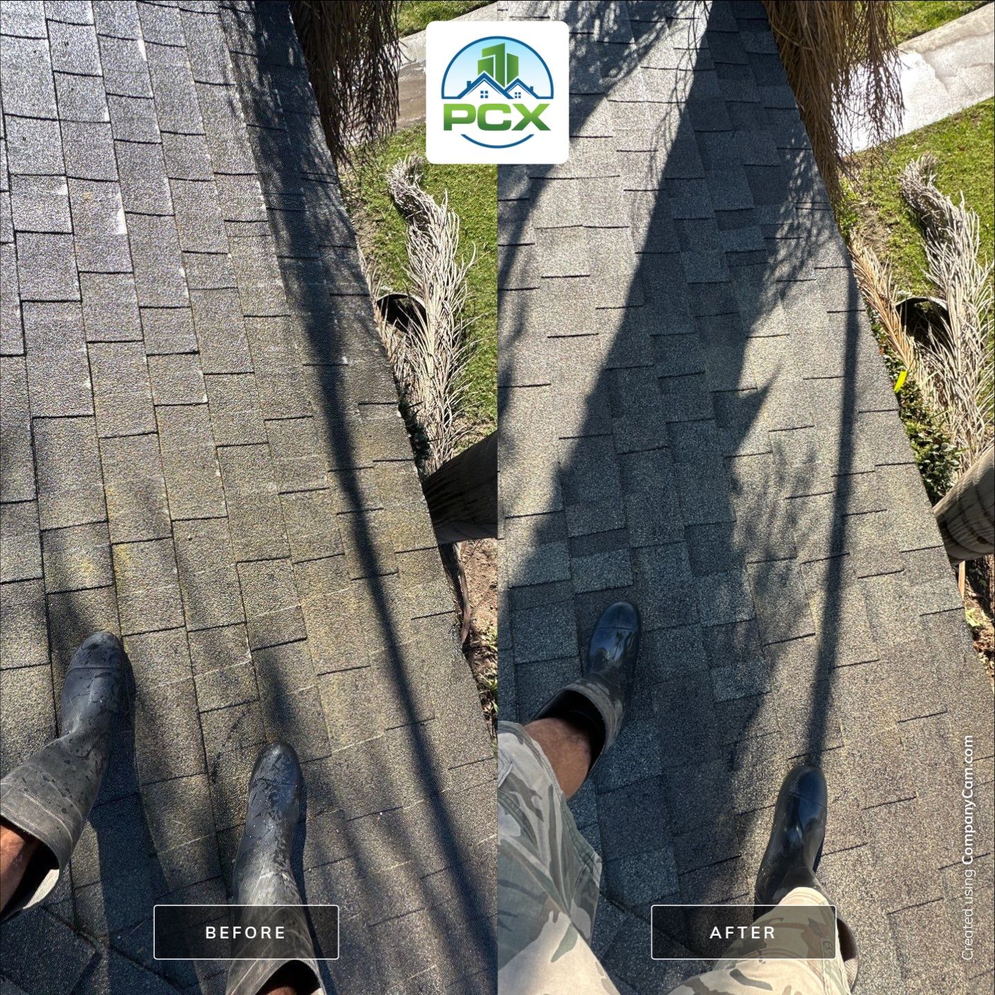 Huntington Beach Shingle Roof Washing by Property Cleaning Experts