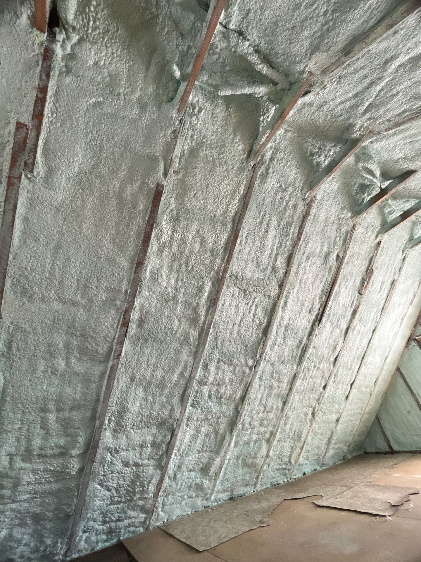 Attic Insulation using Closed Cell Spray Foam by NYS Foam & Energy