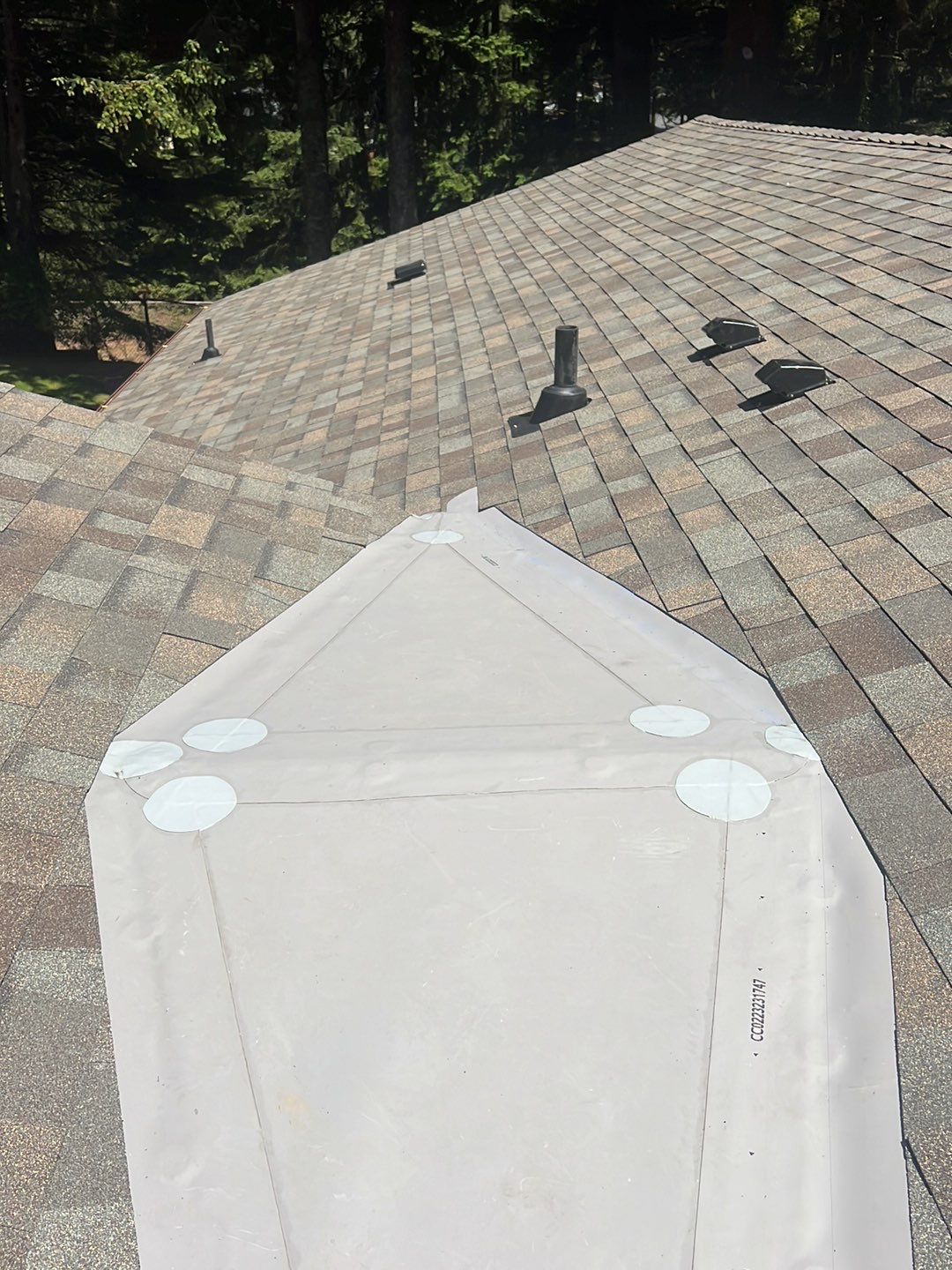 Residential Roofing Installation using Malarkey Highlander with GAF 60mil TPO by Orezona Building & Roofing Company, Inc.
