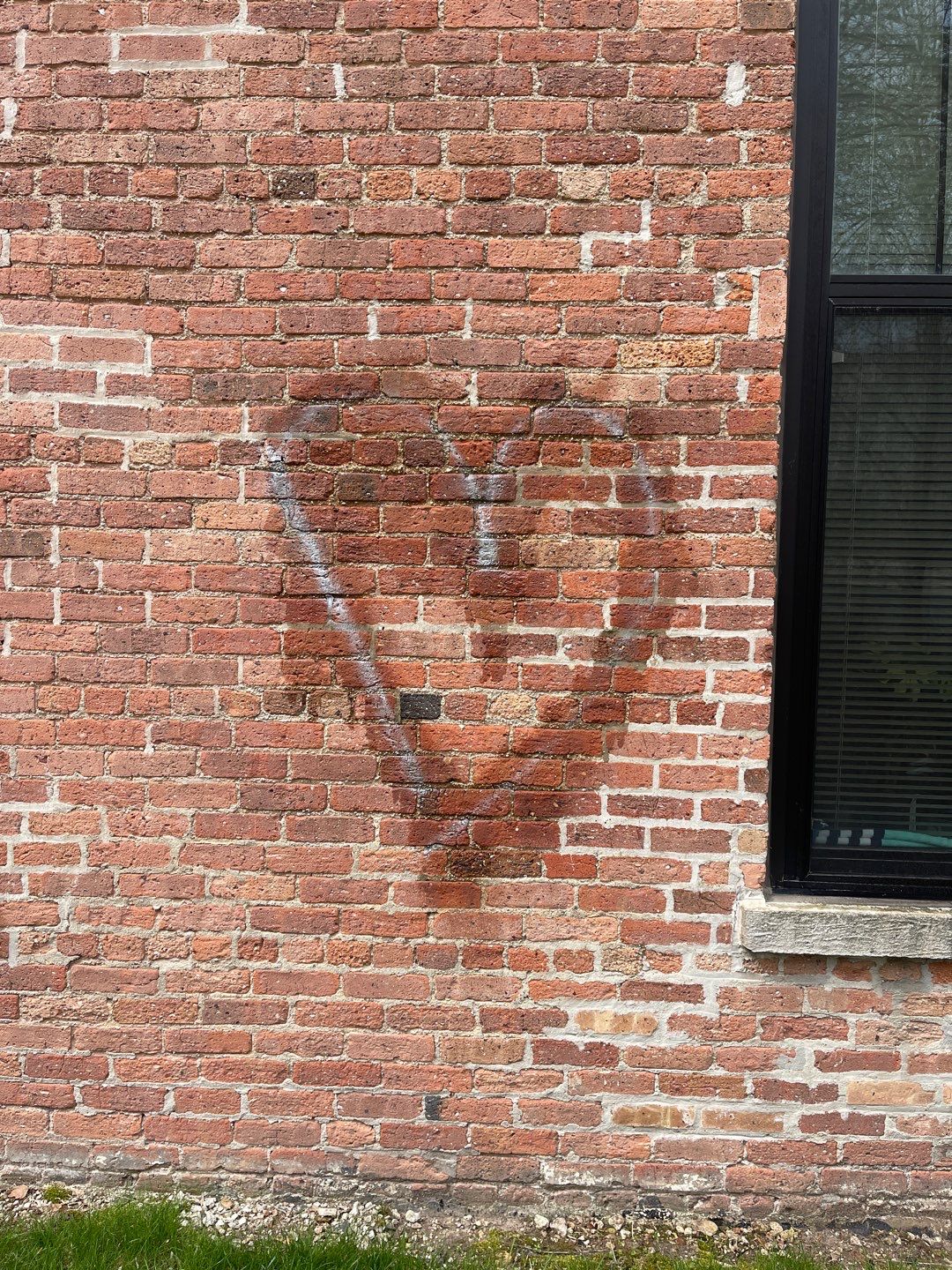 Graffiti removal  using Graffiti remover by Northern Power Washing LLC.