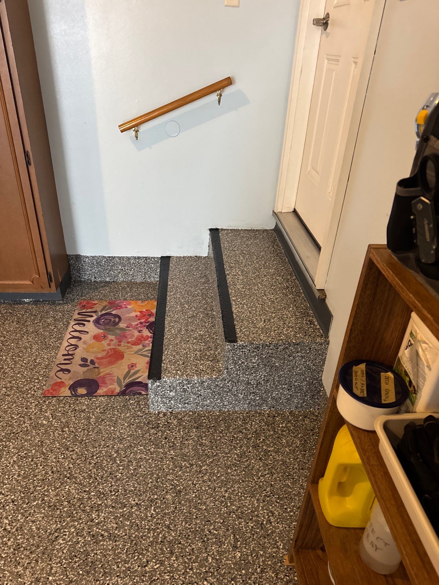 Basalt Epoxy Flake Floor Coating for Muskegon Residential Garage by Gordon Painting