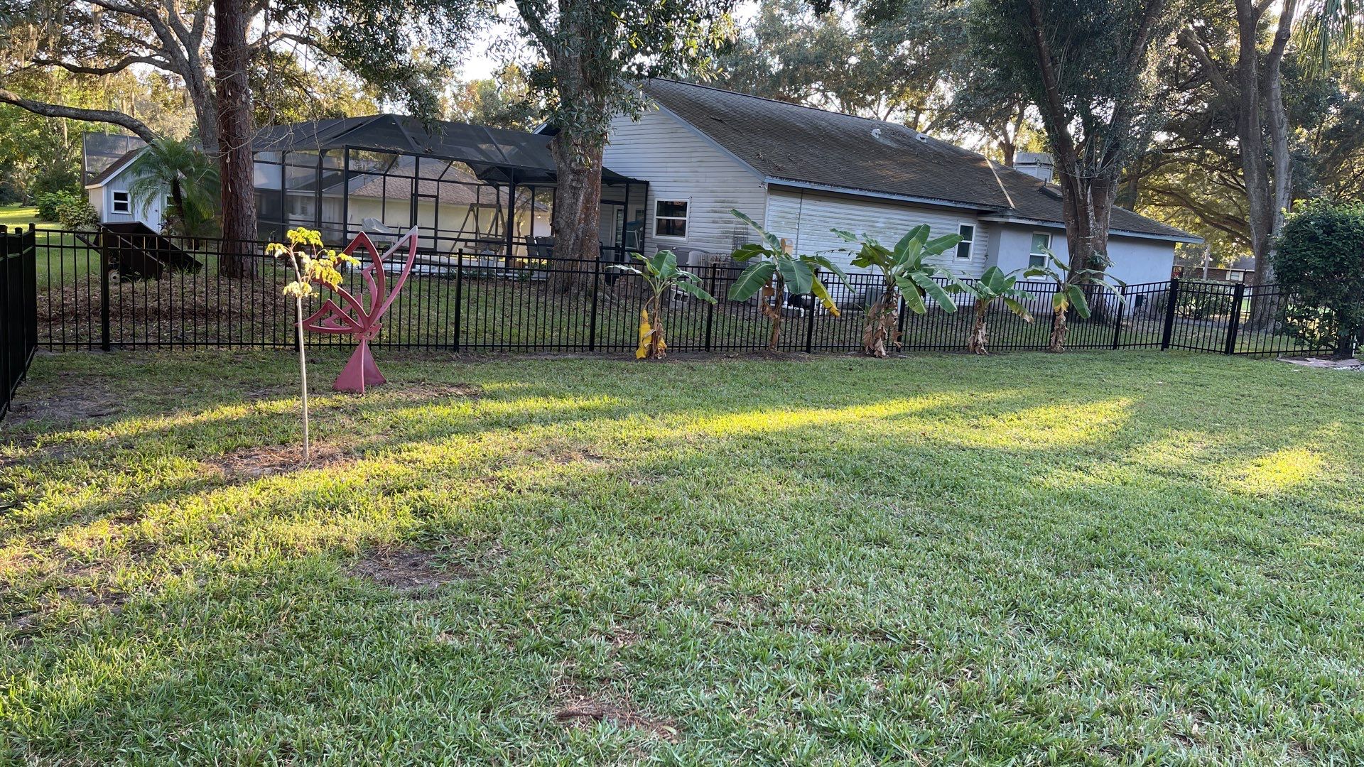 Bradenton, FL 4 ft. Tall 3-Rail Black Aluminum Fence by Asap fence and gates, LLC