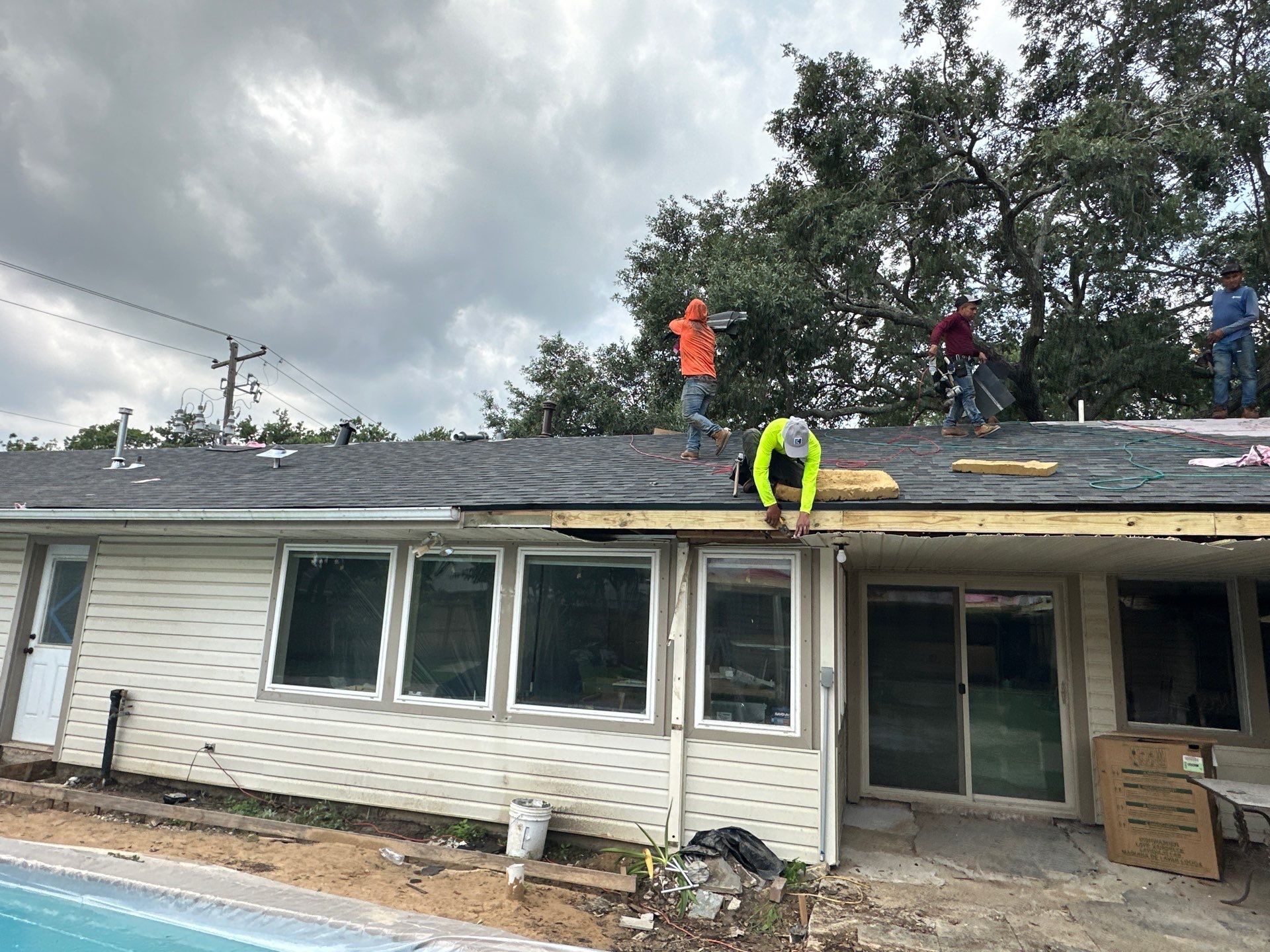 Project in Houston by Motion Roofing