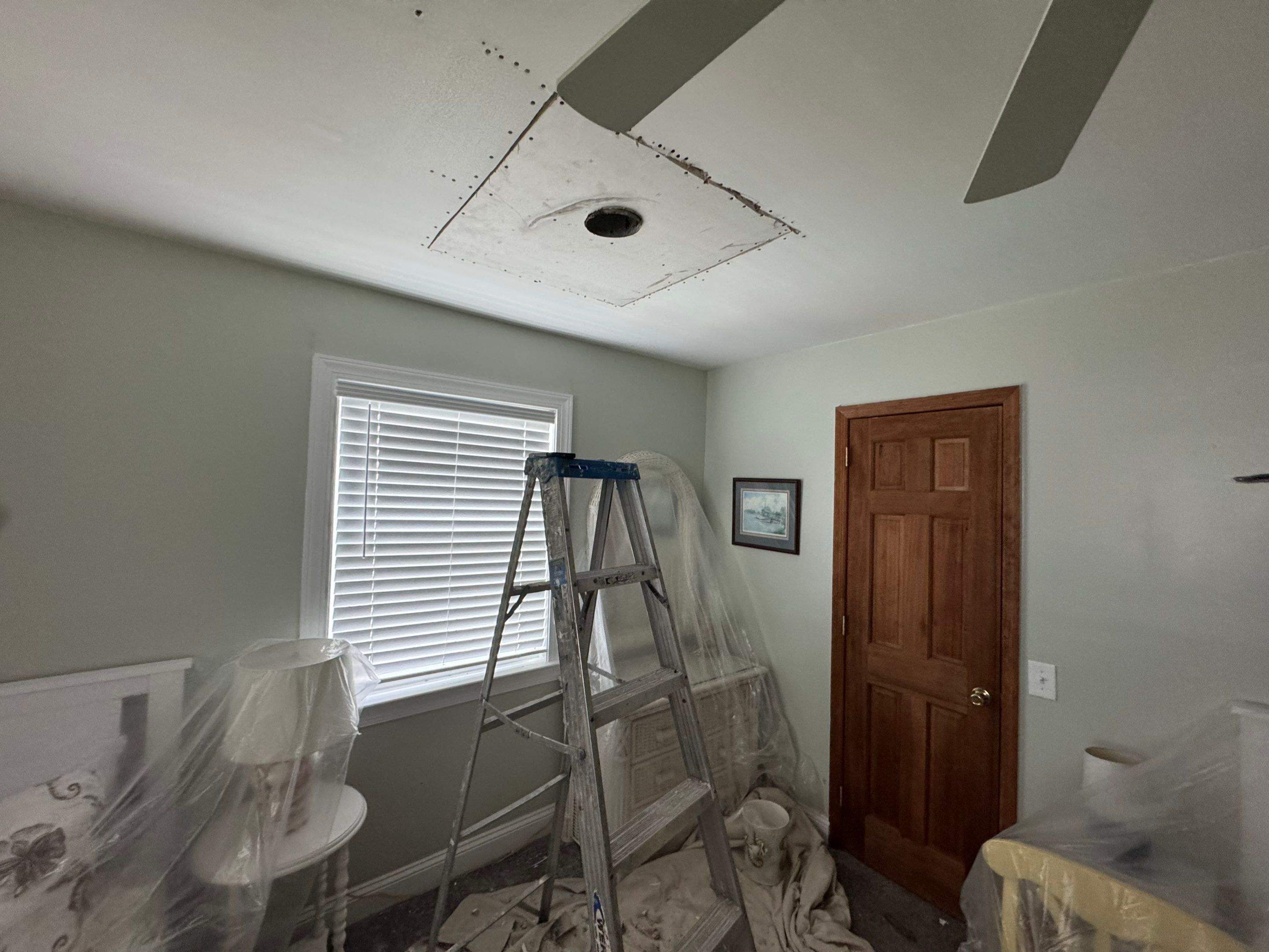 Ceiling Repair and Interior Restoration in Oak Island by RGR Construction and Roofing, LLC