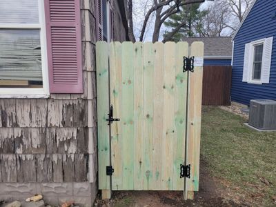 Custom Wood Privacy Fence and Gate Installation in Waterloo