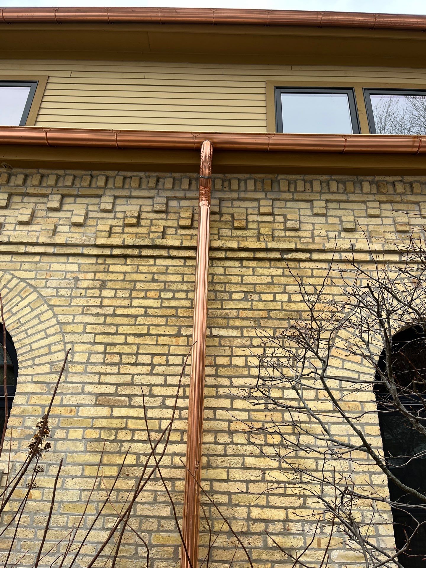 Slate Roof Replacement and Half Round Copper Gutter Installation by Custom Installations, Inc.