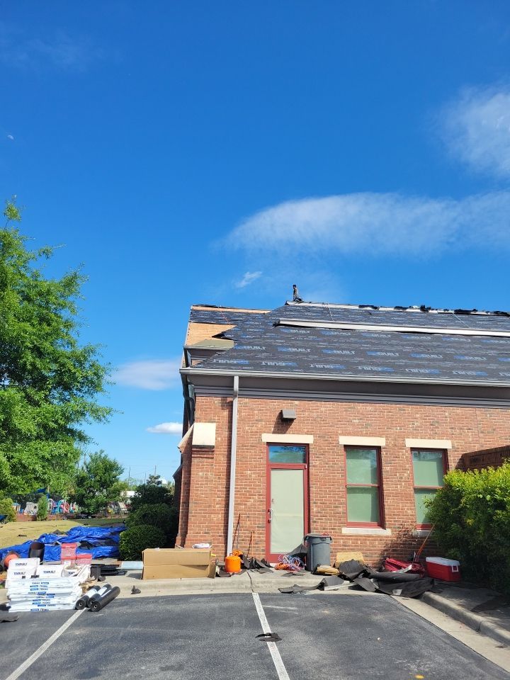 Commercial Roofing Installation using High Grade Asphalt Shingles by Carolina Trophy Roofs
