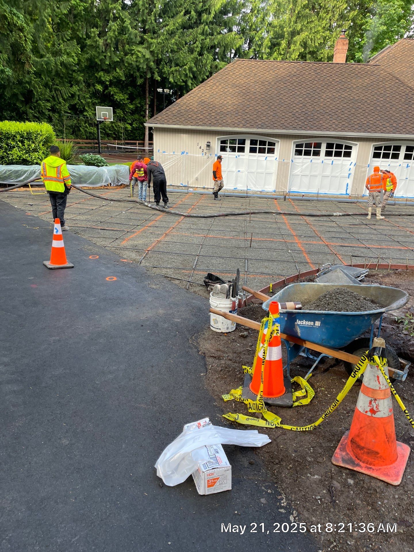 Stamped Concrete Driveway Renovation | Woodinville  by Jireh Asphalt & Concrete Inc 