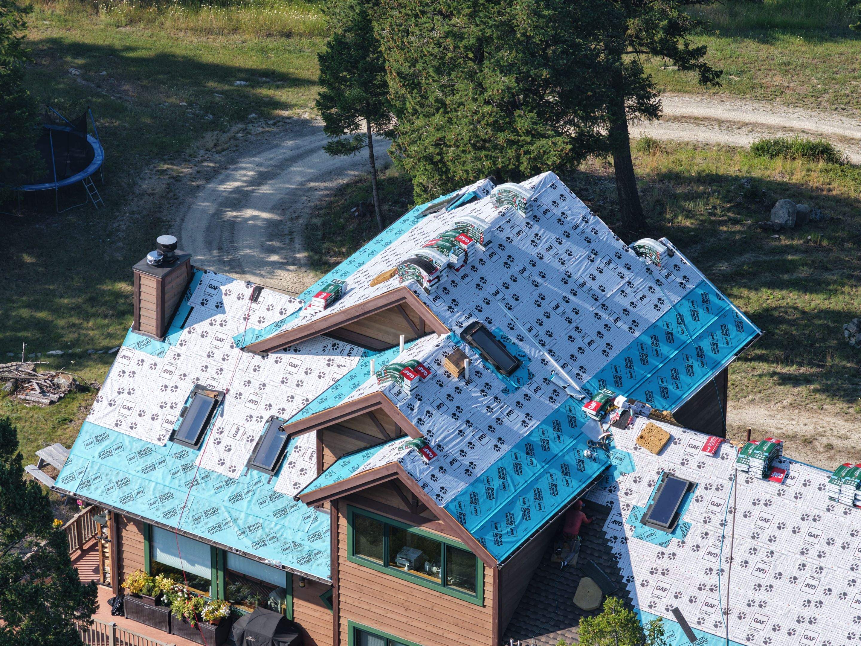 Roof Replacement - GAF Timberline UHDZ - Barkwood  by Montana Roofing Solutions