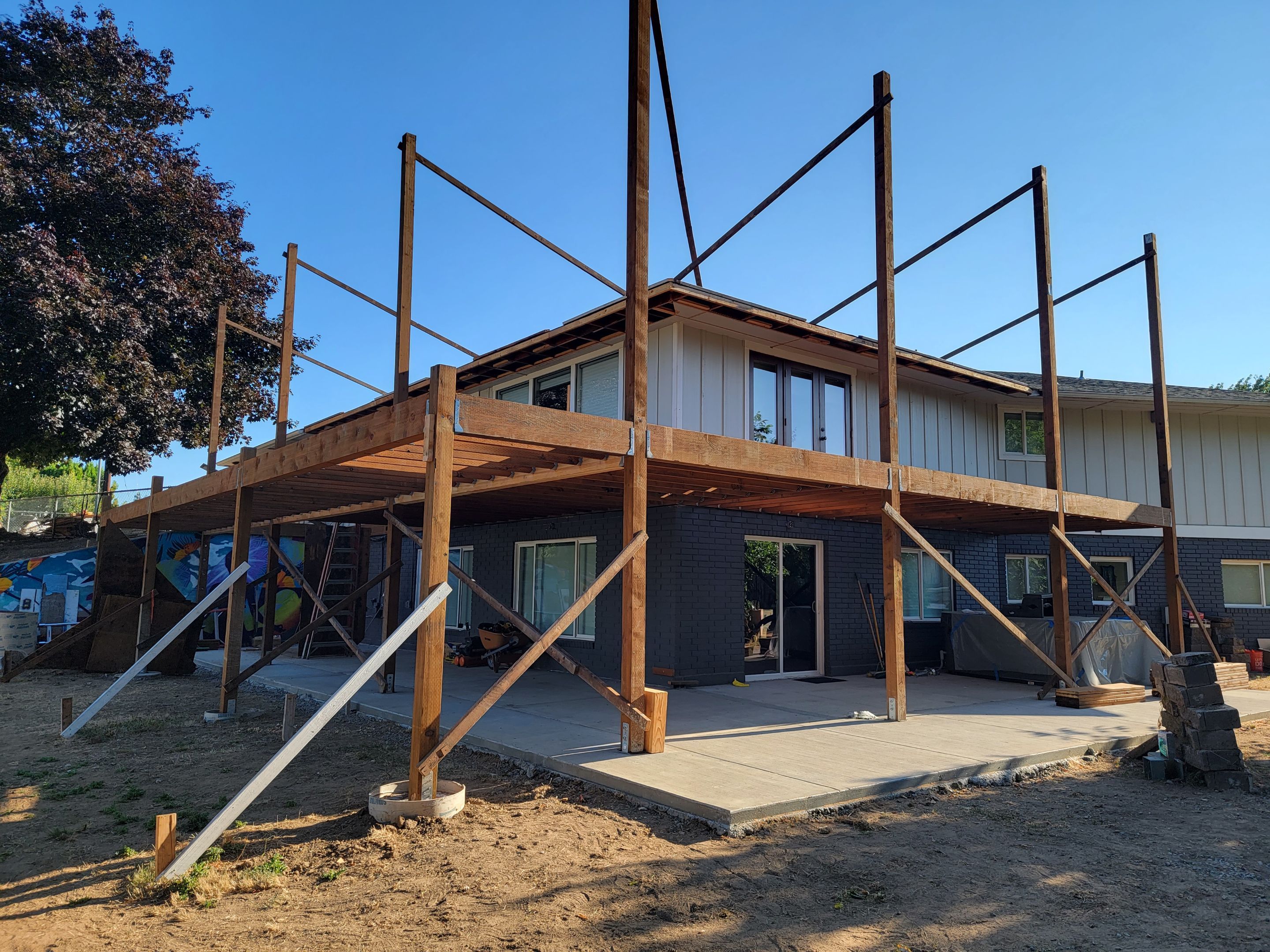 Full Modern Deck & Patio Cover Remodel w/ Ipe Hardwood Decking by Crm Services Llc