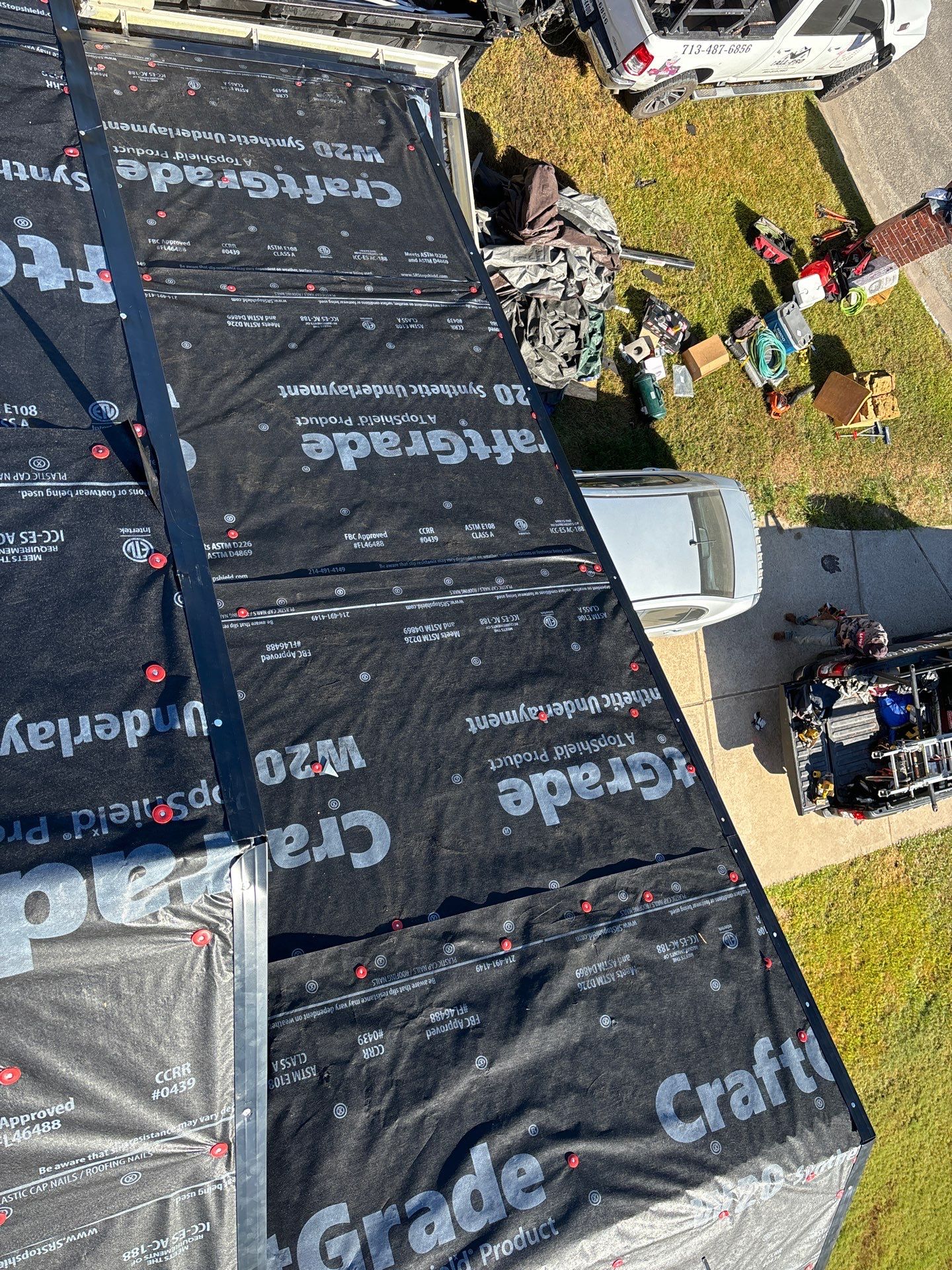 Residential Roofing Installation using Owen's Corning Duration (Lifetime) Shingles by Roof Repair Company