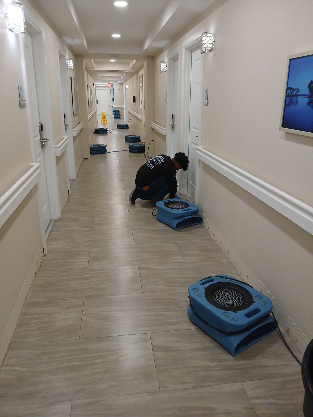 Commercial Water Damage Mitigation and Floor Drying in Boynton Beach by SuperClean