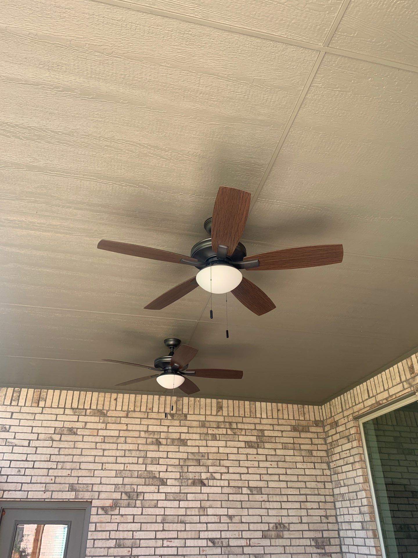 Outdoor Fan Installation in Edmond, OK by McCann's Roofing and Construction