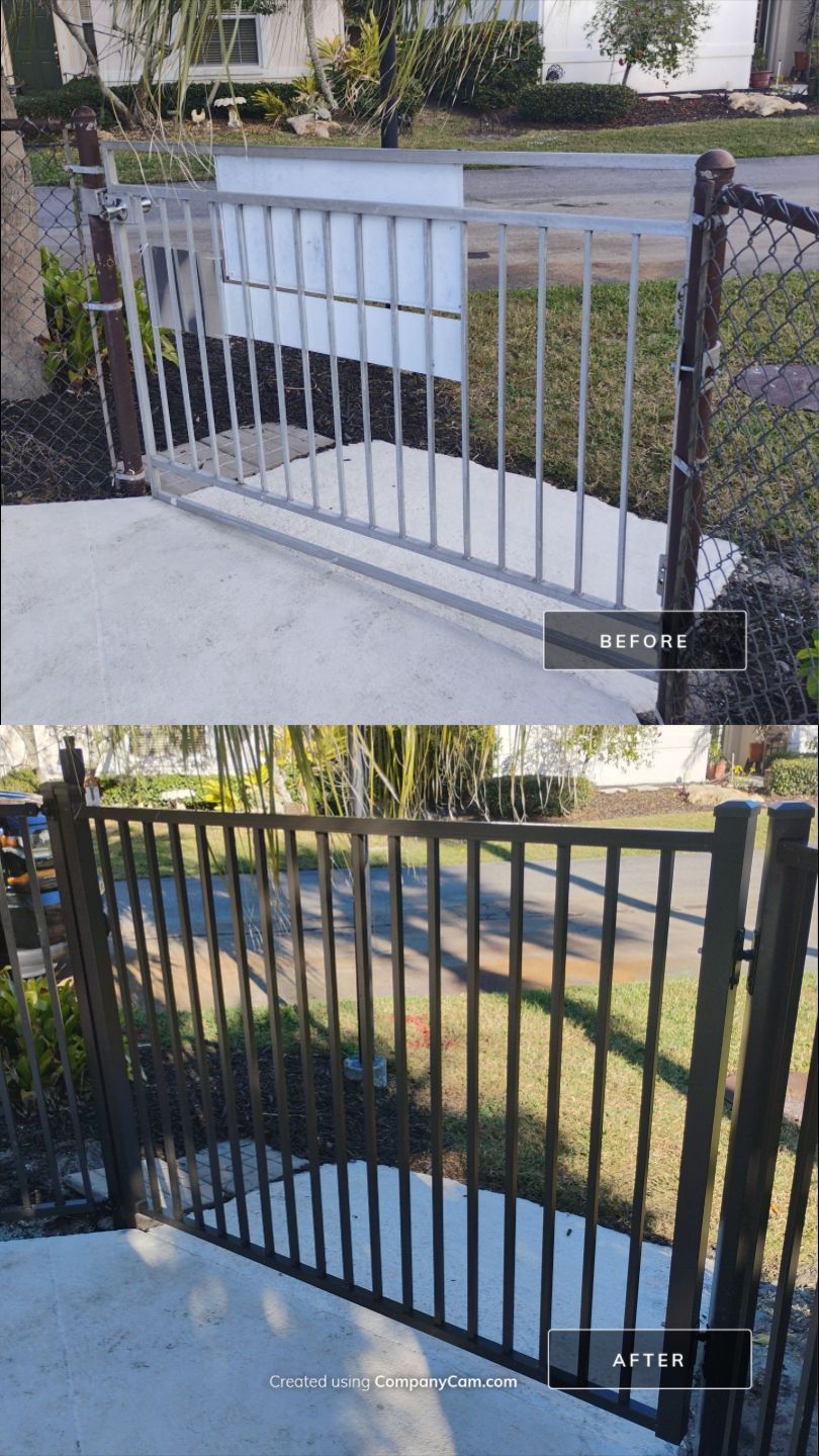 Bronze Commercial Aluminum Pool Fence for Sorrento Place Condos by True Fence LLC