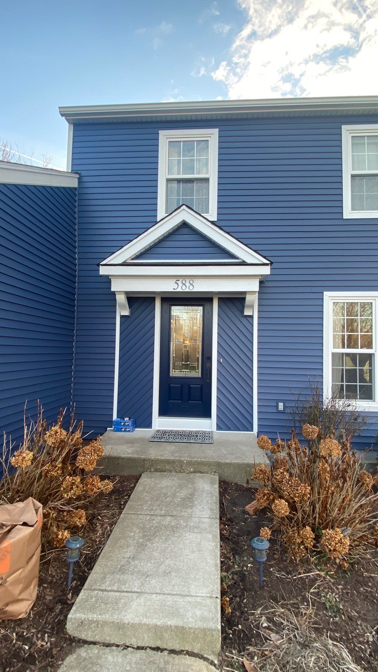 Siding Replacement using Certainteed Restoration Classic D4 Midnight Blue by 180 Contractors