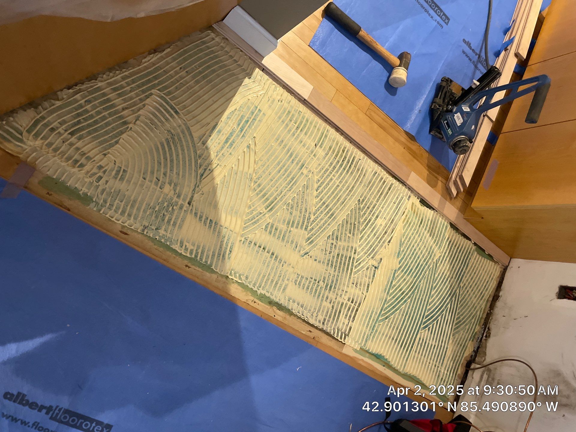 Water Damage Restoration On Solid Birch by RTBaldwin Hardwood Floors