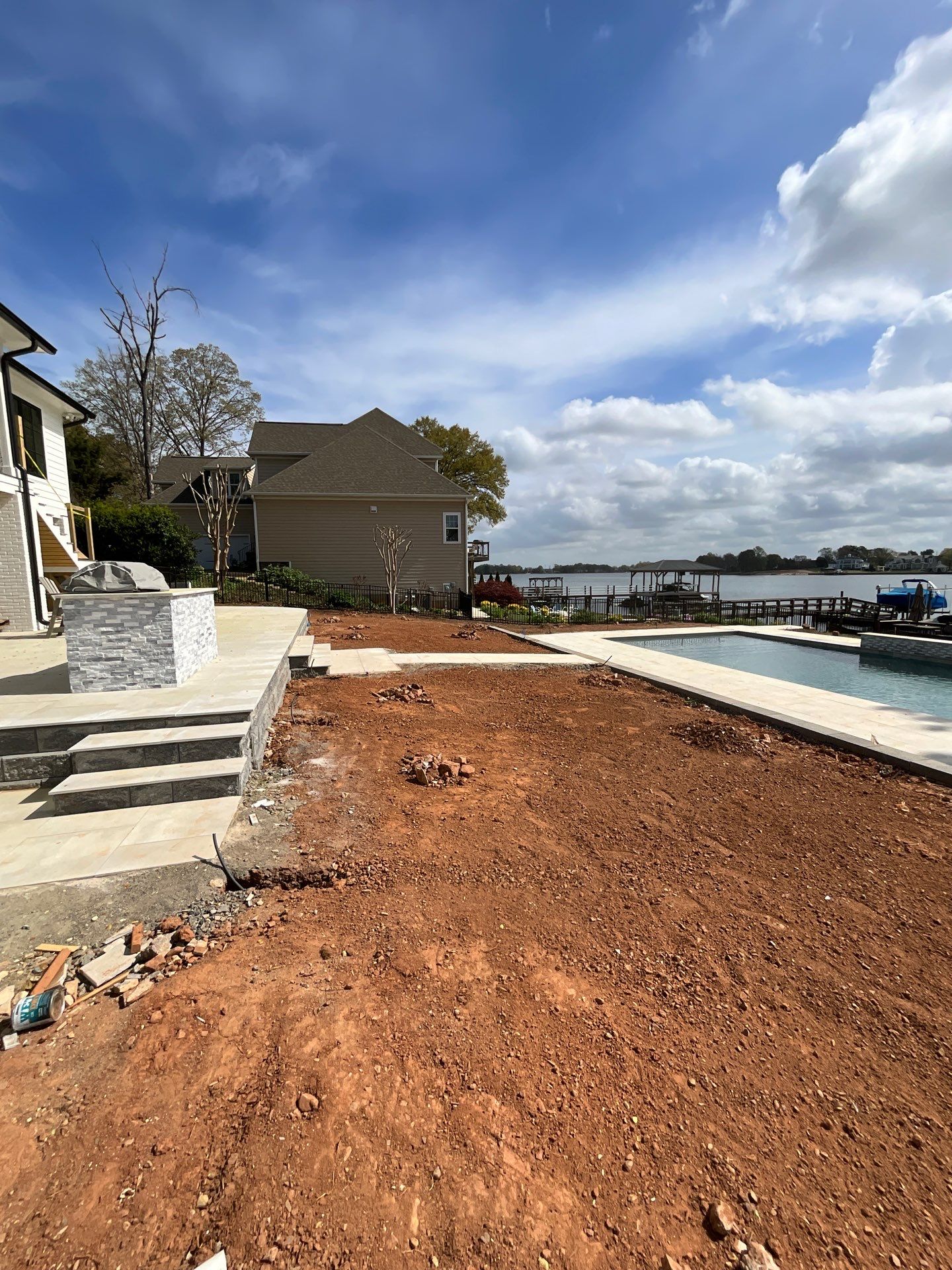 Hardscape Installation using Irrigation by Carolina-Metro Landscape, Inc